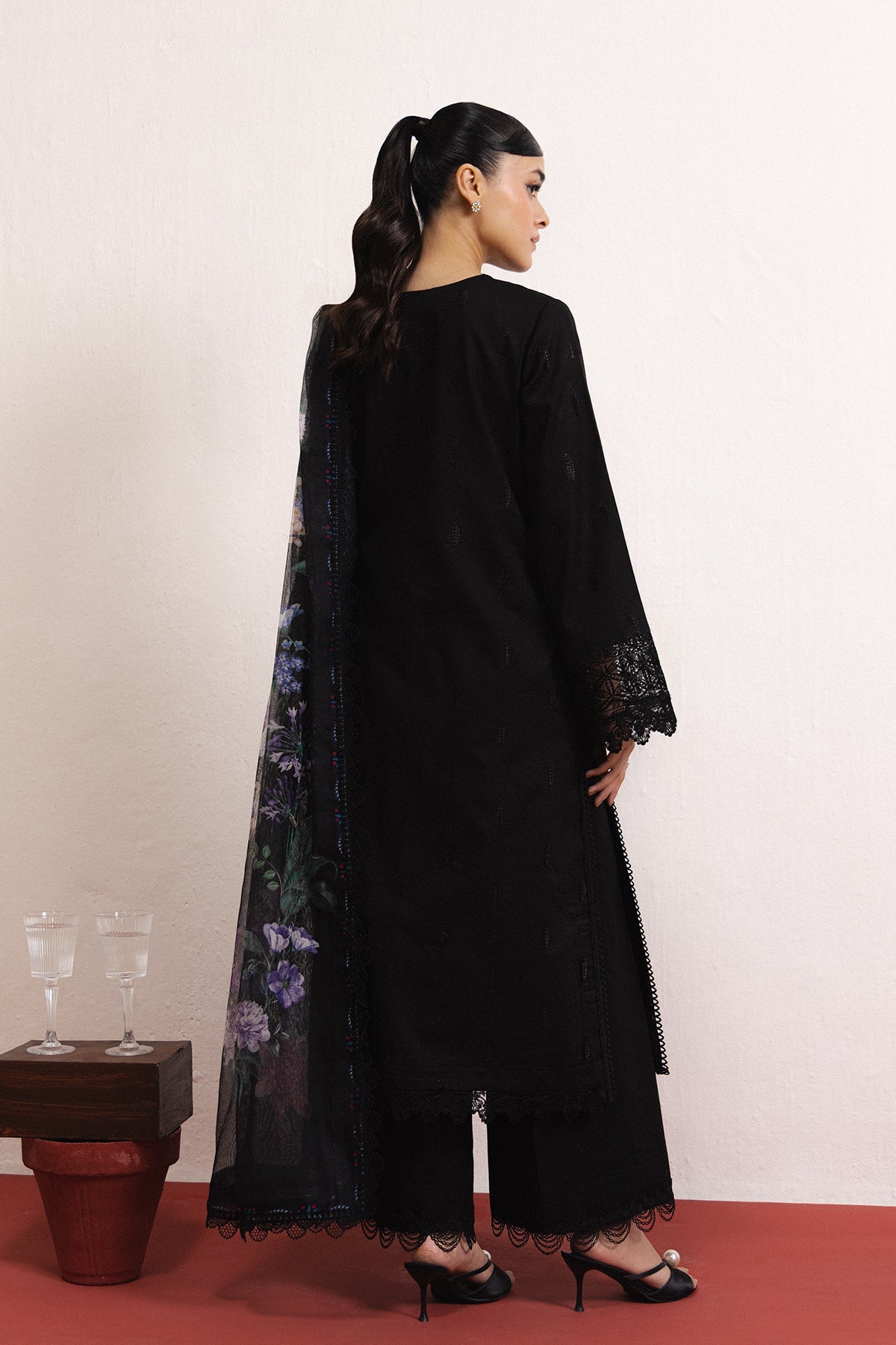 Afrozeh | Basic Pret 26 RTW |BRUME - Casual Dress - available at Maria Faisal in UK and USA.