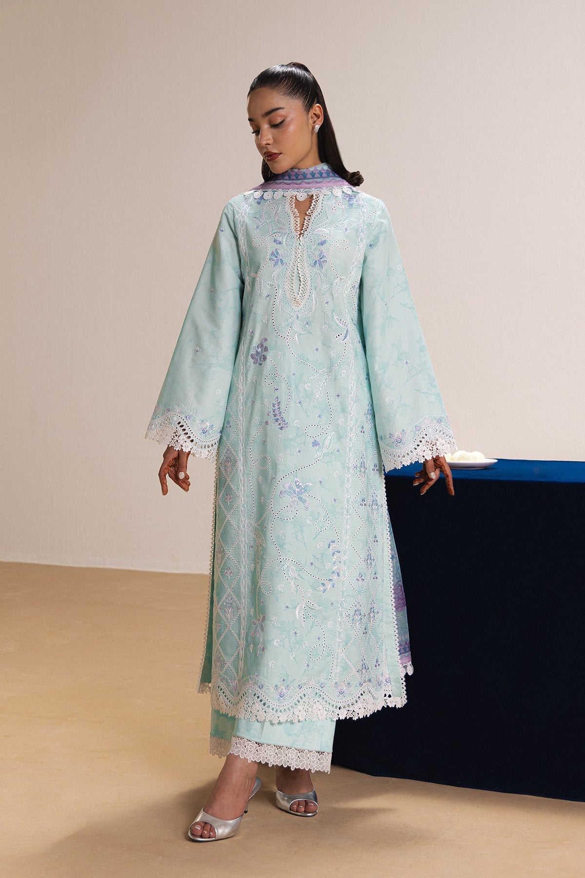 Afrozeh | Basic Pret 26 RTW |LUEUR - Casual Dress - available at Maria Faisal in UK and USA.