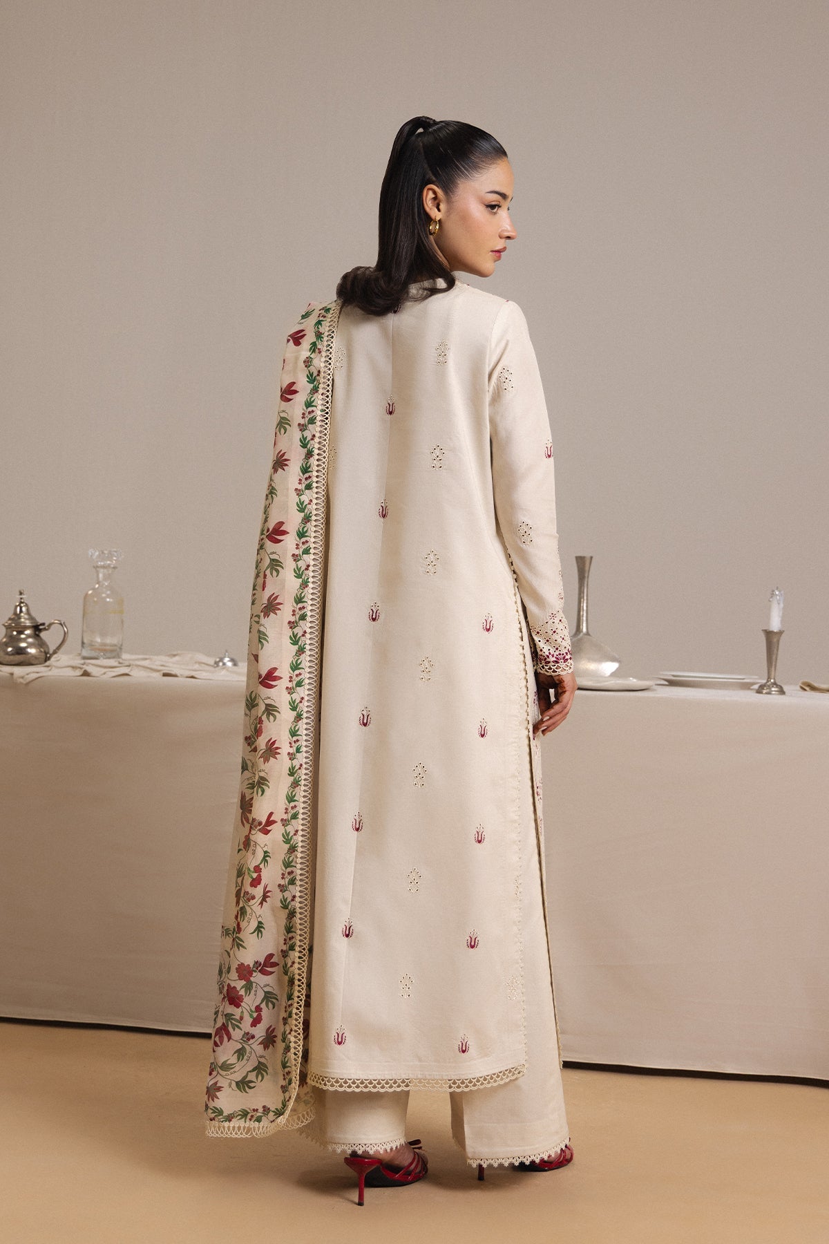 Afrozeh | Basic Pret 26 RTW |BLANCHE - Casual Dress - available at Maria Faisal in UK and USA.
