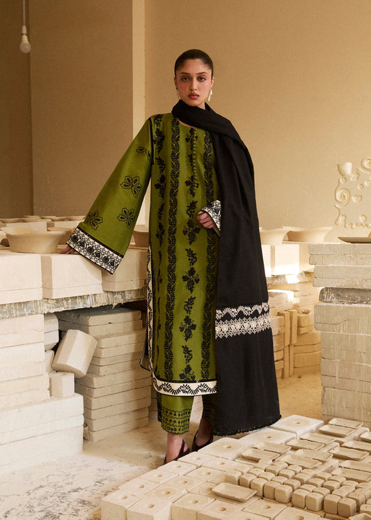Hussain Rehar | Khaddar Pret 25 |GULMARG - Luxury Dress - available at Maria Faisal in UK and USA.