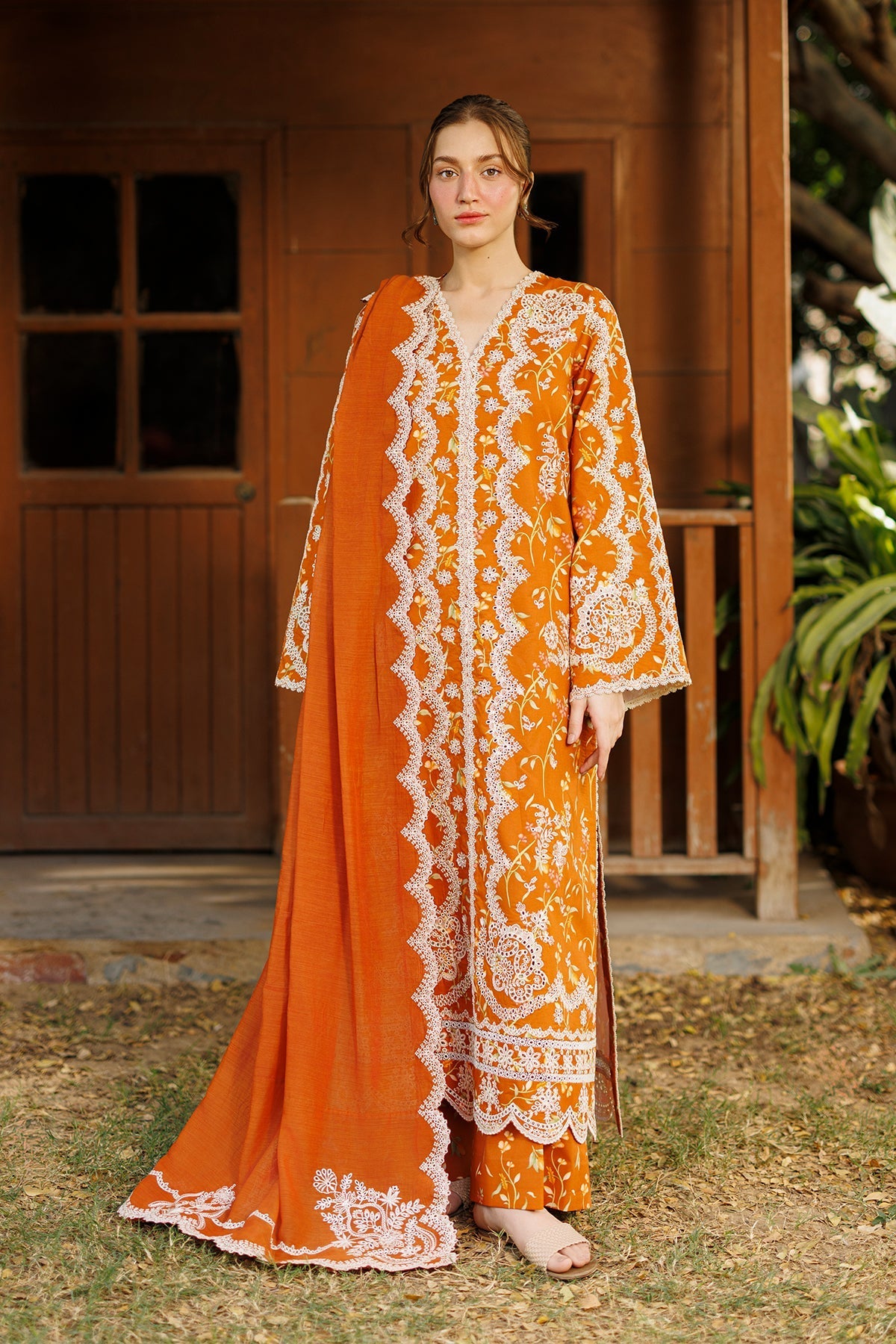 Afrozeh | Summer Together 26 | Elyora - Luxury Dress - available at Maria Faisal in UK and USA.