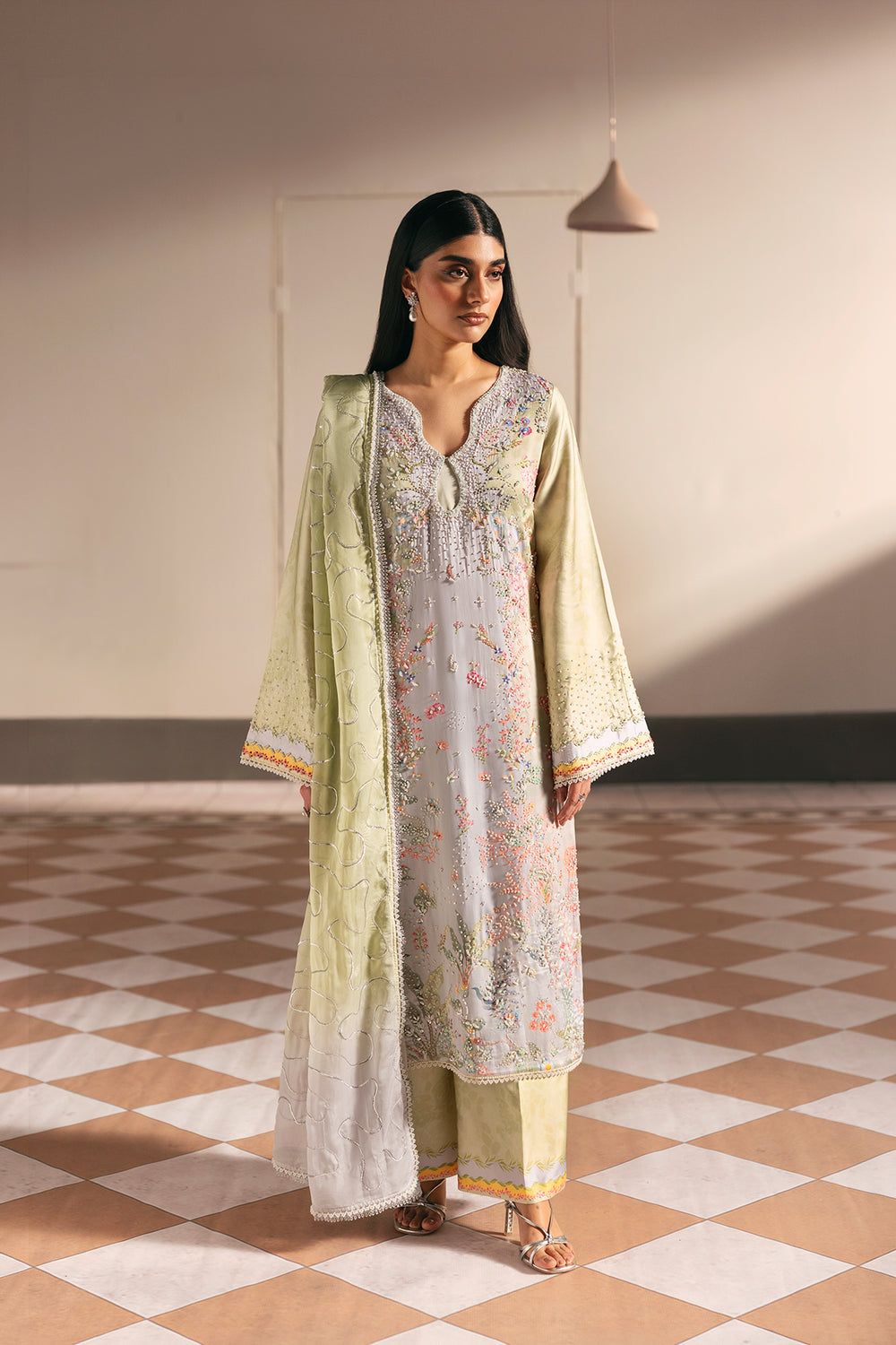 Afrozeh | Silk Muse 26 | Sublime - Luxury Dress - available at Maria Faisal in UK and USA.