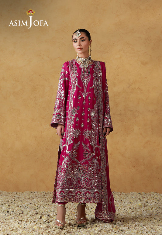Asim Jofa | Wedding Festive Collection | AJULN-21 - Wedding Dress - available at Maria Faisal in UK and USA.