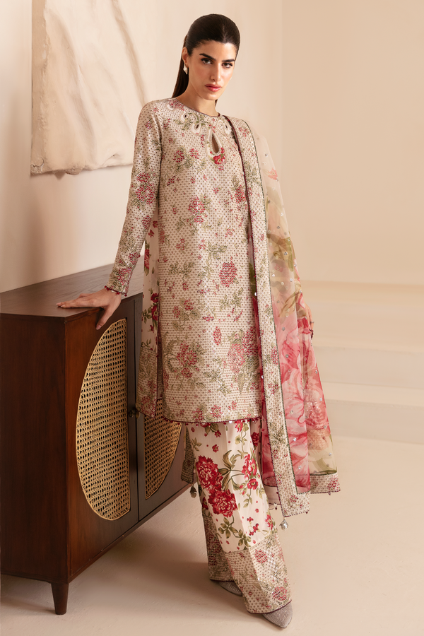 Jazmin | Formals Collection | Raw Silk UR-7034 - Ladies Clothes - Maria Faisal