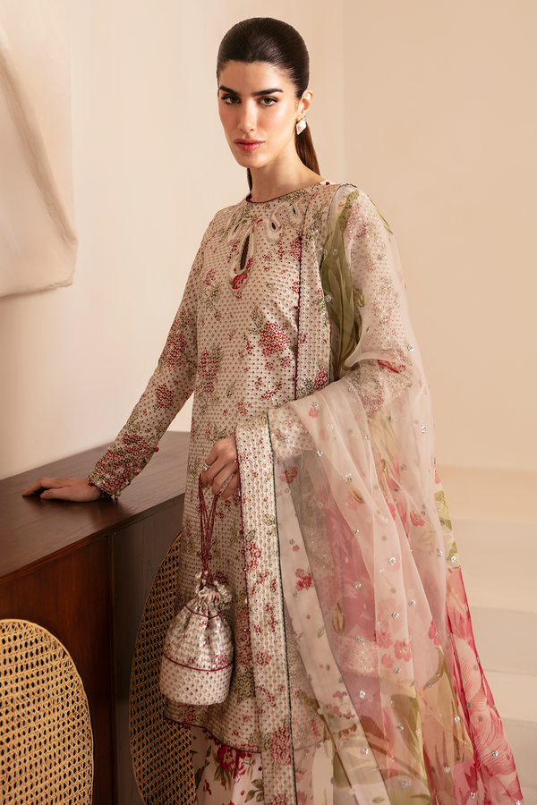 Jazmin | Formals Collection | Raw Silk UR-7034 - Ladies Clothes - Maria Faisal