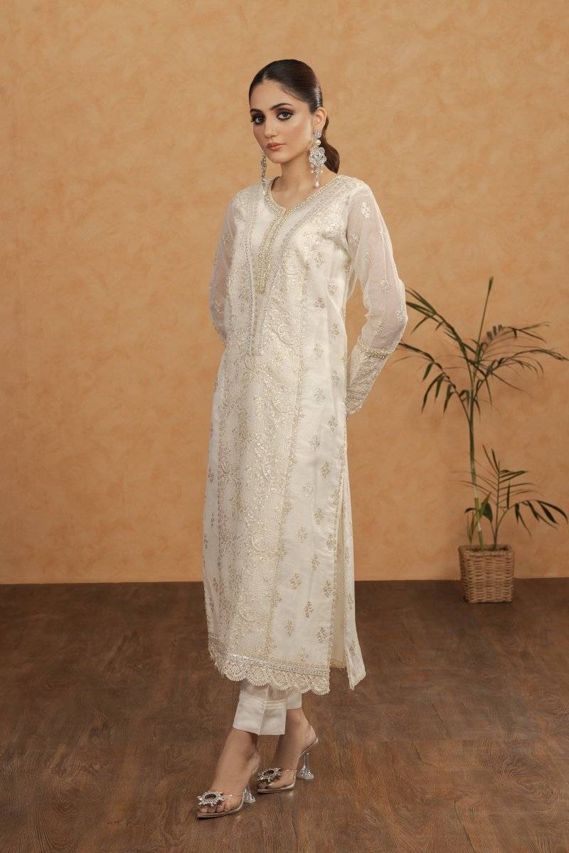 Panache | Pret | White Beauty by Maria Faisal - Registered Vendor of : Panache By Mona - type : Ladies Clothes - 100% original wedding dresses