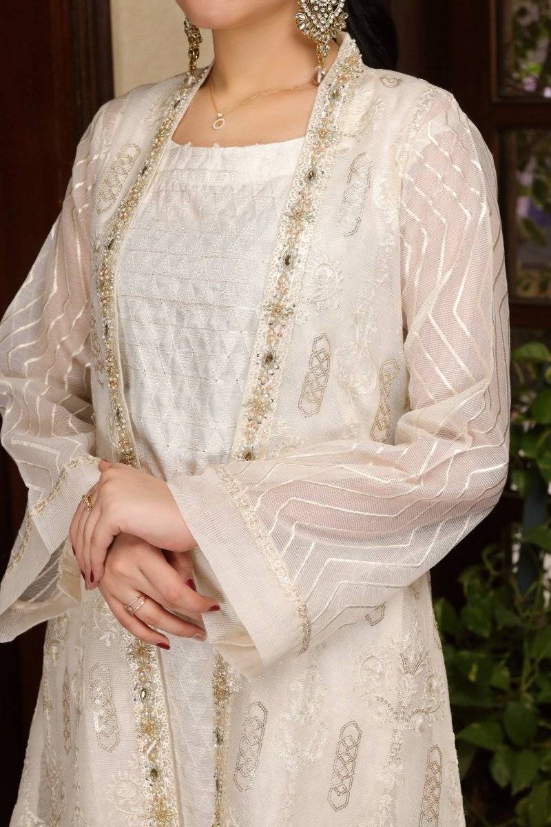 Panache | Pret | White Grace by Maria Faisal - Registered Vendor of : Panache By Mona - type : Ladies Clothes - 100% original wedding dresses
