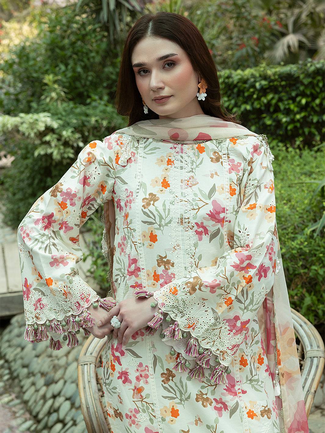 Izel | Oh Spring Lawn 25 | WISTERIA by Maria Faisal - Registered Vendor of : Izel - type : Ladies Clothes - 100% original wedding dresses
