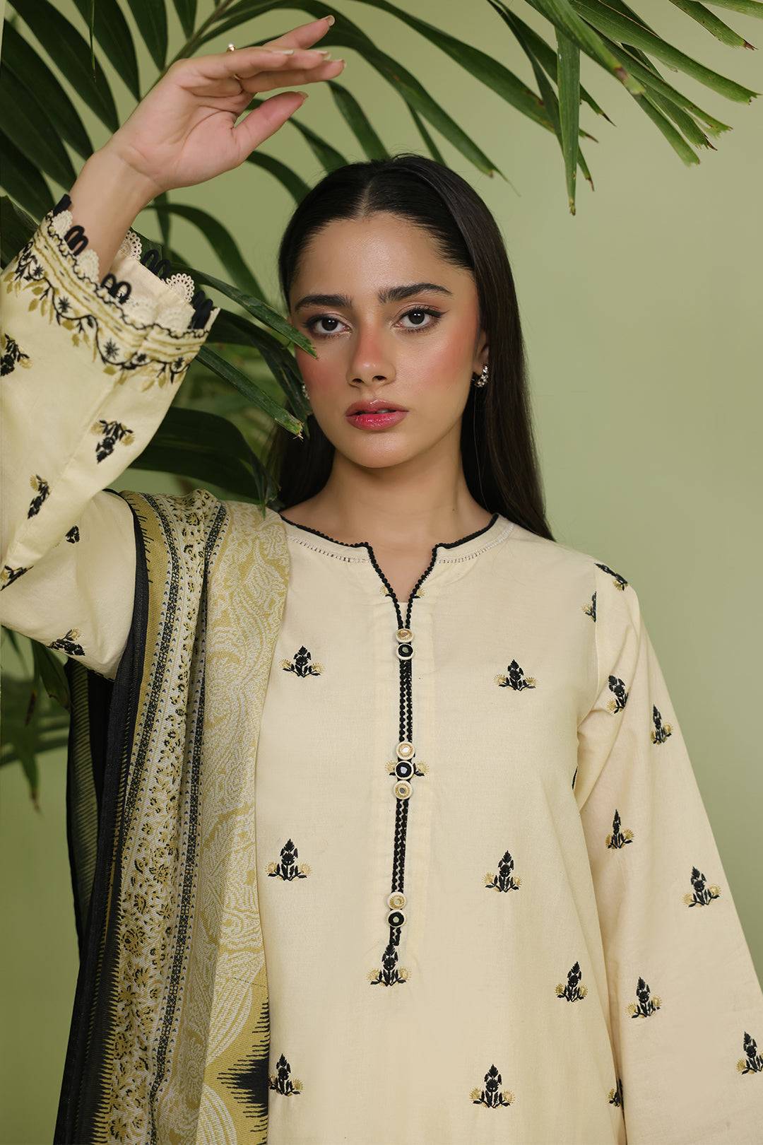 Zellbury | Unstitched 3 Piece Lawn | Embroidered Shirt Shalwar Dupatta - 1369 by Maria Faisal - Registered Vendor of : Zellbury Women - type : Essential Unstitched - 100% original wedding dresses