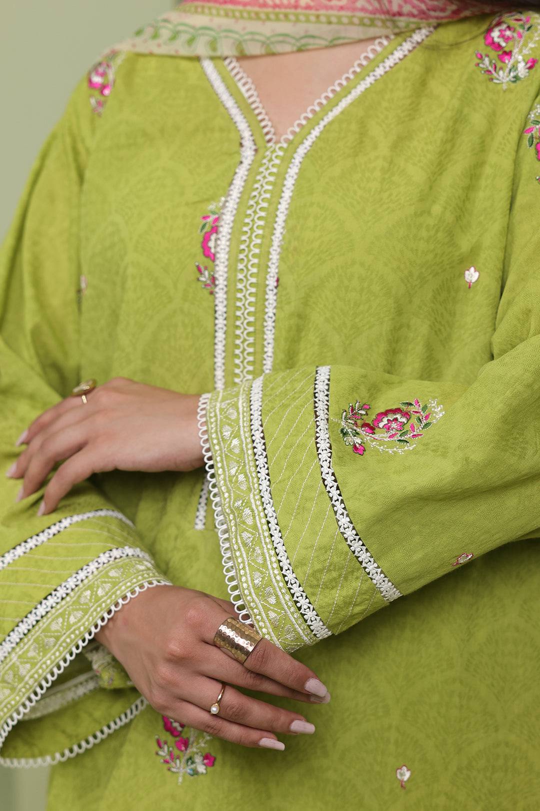 Zellbury | Unstitched 3 Piece Lawn | Embroidered Shirt Shalwar Dupatta - 1462 by Maria Faisal - Registered Vendor of : Zellbury Women - type : Essential Unstitched - 100% original wedding dresses