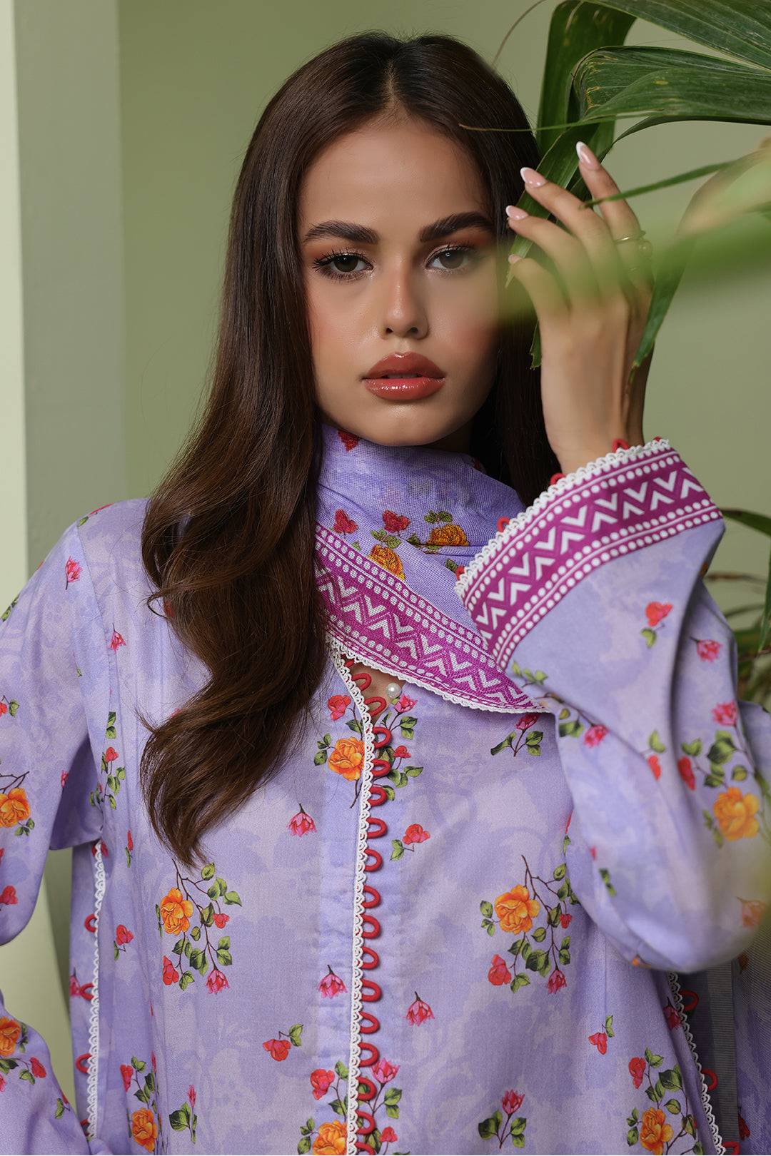 Zellbury | Unstitched 3 Piece Lawn | Shirt Shalwar Dupatta - 1420 by Maria Faisal - Registered Vendor of : Zellbury Women - type : Essential Unstitched - 100% original wedding dresses