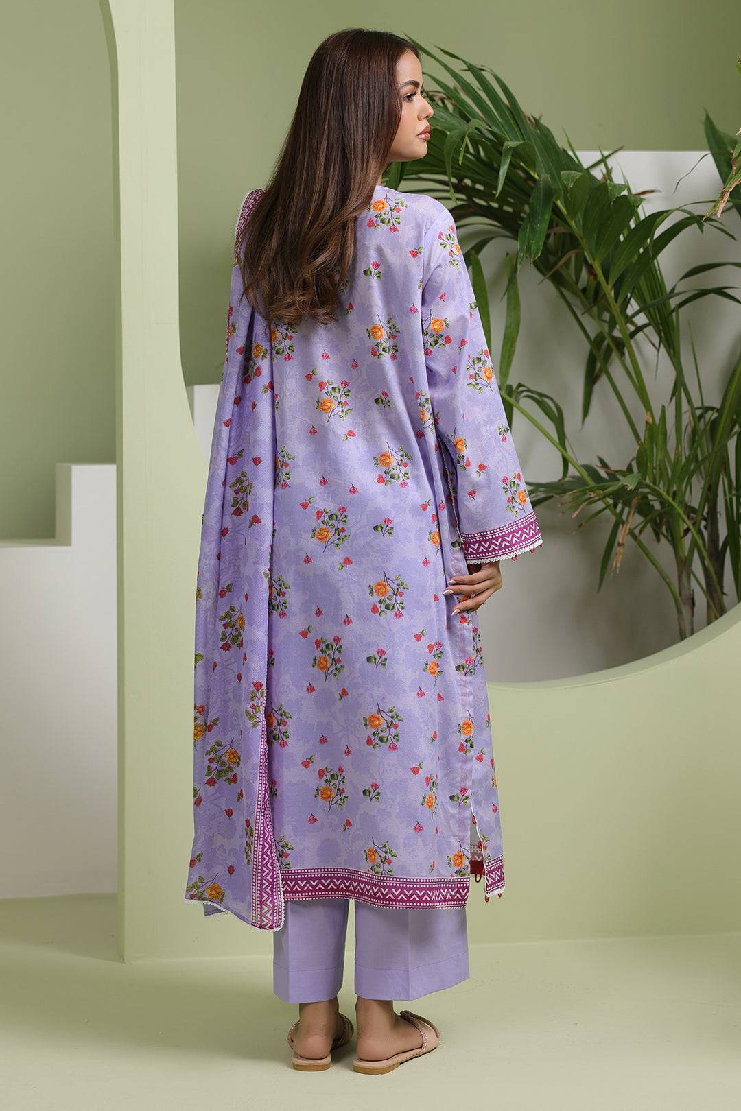 Zellbury | Unstitched 3 Piece Lawn | Shirt Shalwar Dupatta - 1420 by Maria Faisal - Registered Vendor of : Zellbury Women - type : Essential Unstitched - 100% original wedding dresses