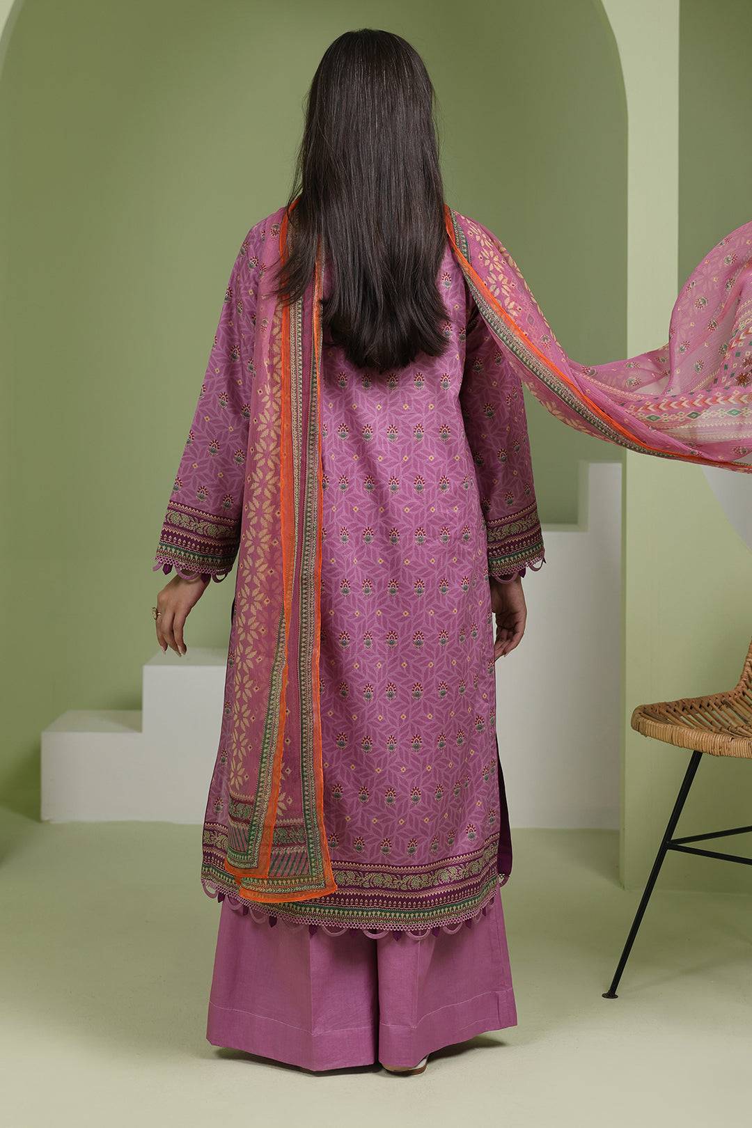 Zellbury | Unstitched 3 Piece Lawn | Shirt Shalwar Dupatta - 1718 by Maria Faisal - Registered Vendor of : Zellbury Women - type : Essential Unstitched - 100% original wedding dresses