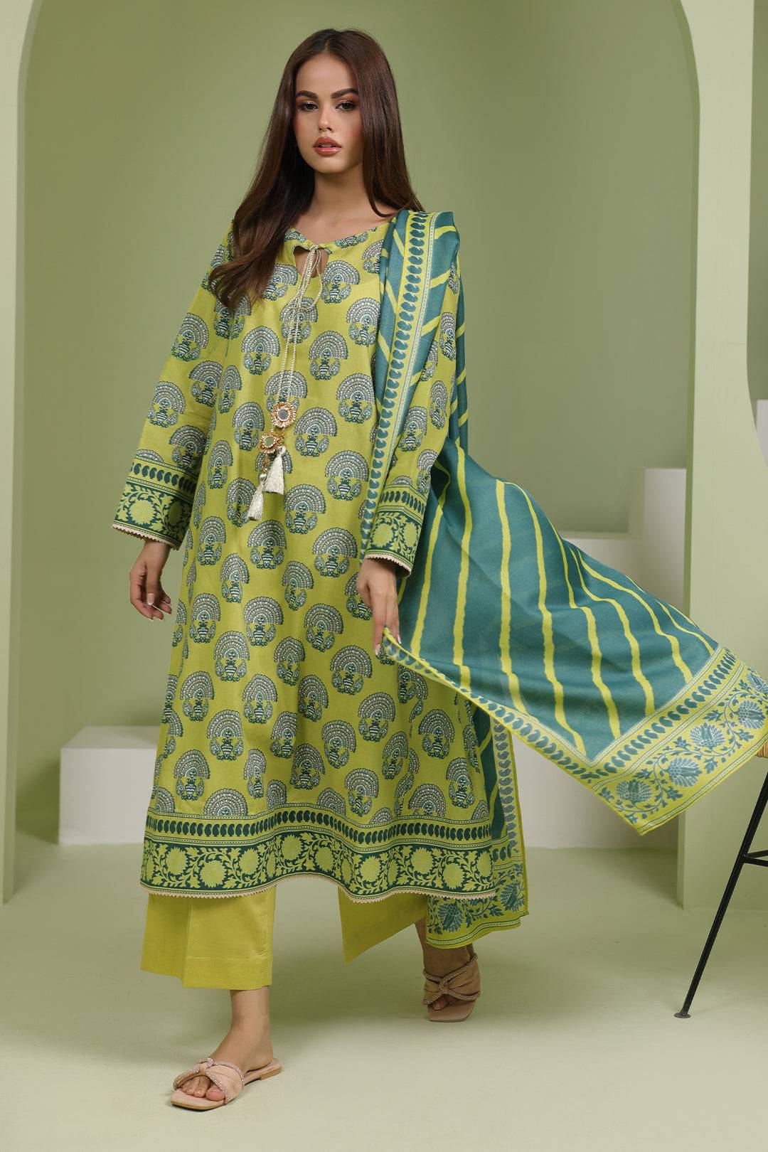 Zellbury | Unstitched 3 Piece Lawn | Shirt Shalwar Dupatta - 1720 by Maria Faisal - Registered Vendor of : Zellbury Women - type : Essential Unstitched - 100% original wedding dresses