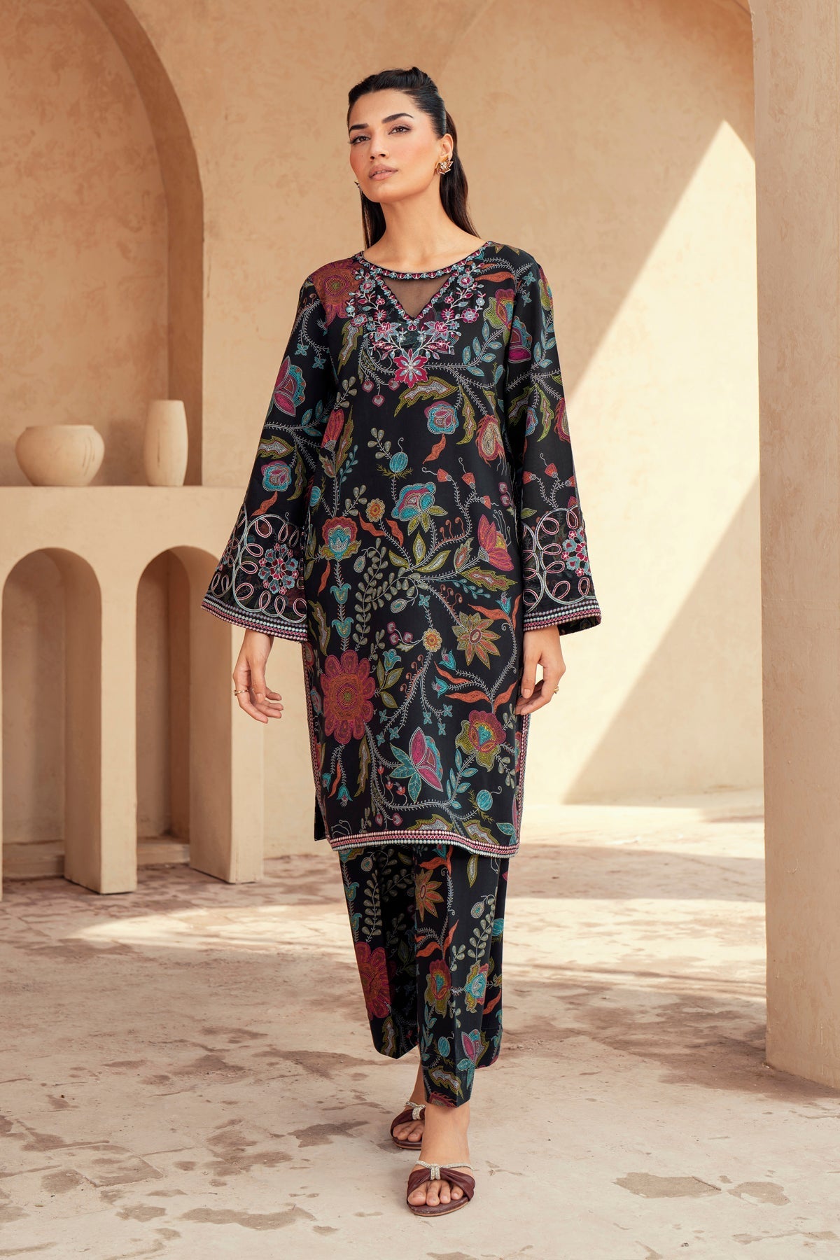 Xenia Formals | Autumn Refresh | ROYA - is Black dress from Xenia Formals - Ladies Clothes - Maria Faisal