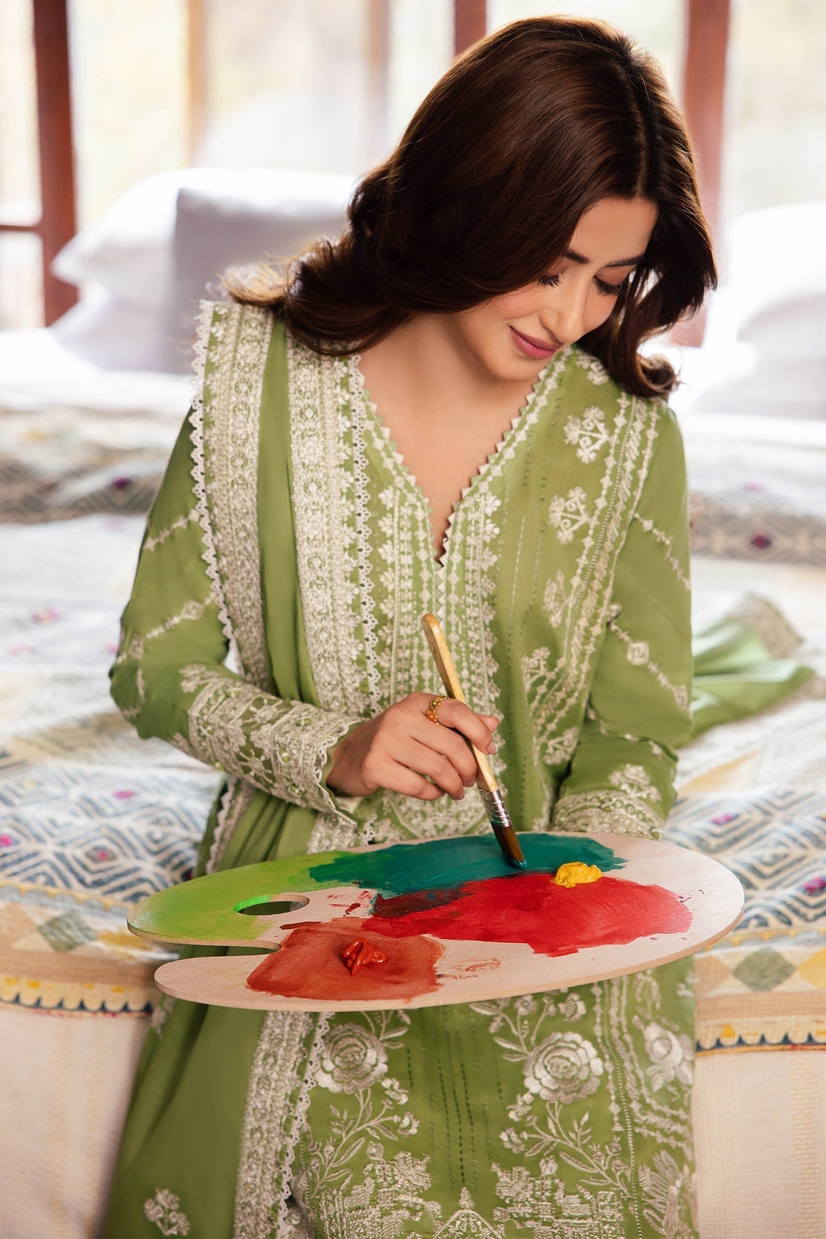 Zaha | Lawn 24 | ZEL (ZL24-08 A) - Ladies Clothes - Maria Faisal
