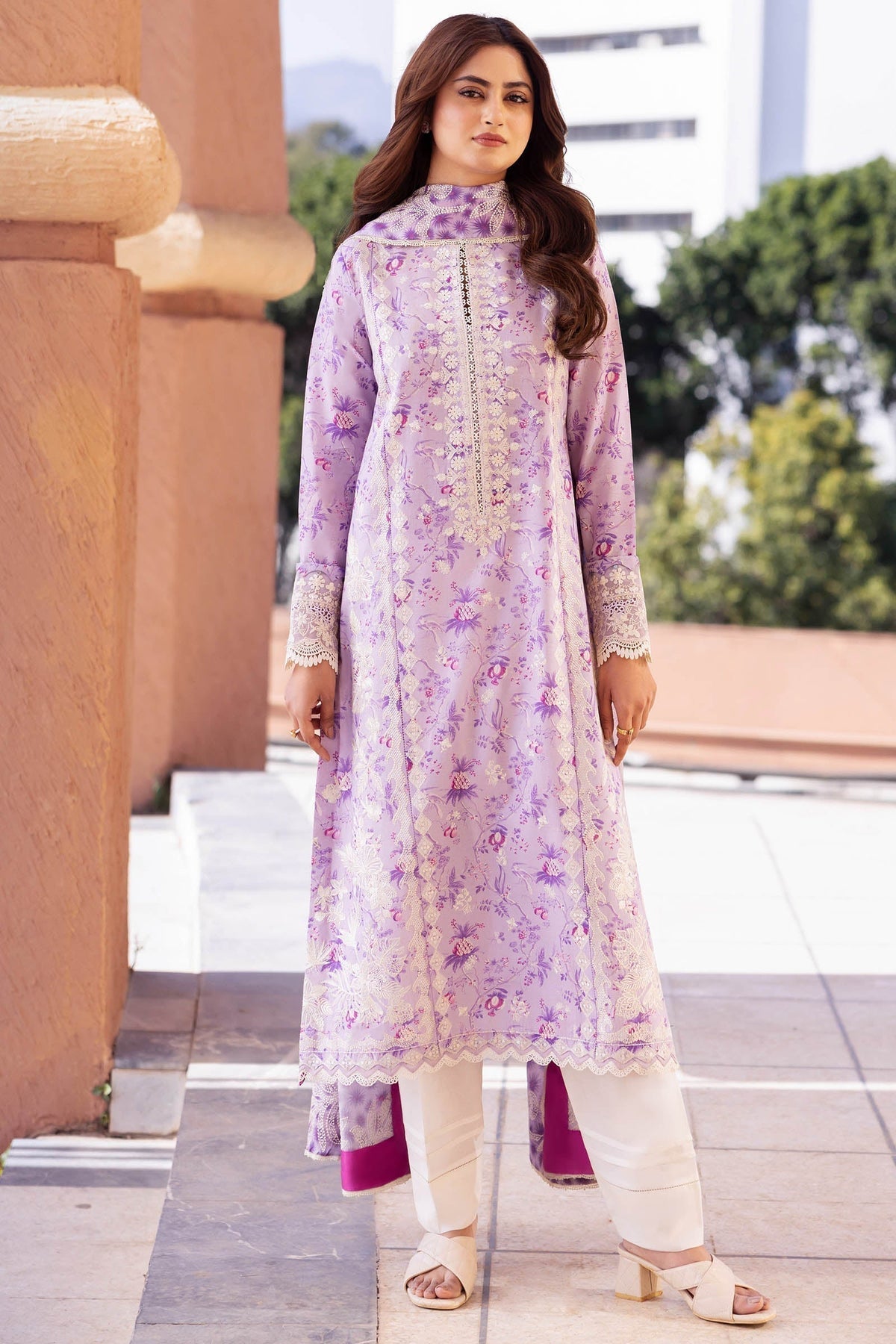 Zaha | Lawn 24 | SENA (ZL24-10 A) - Ladies Clothes - Maria Faisal