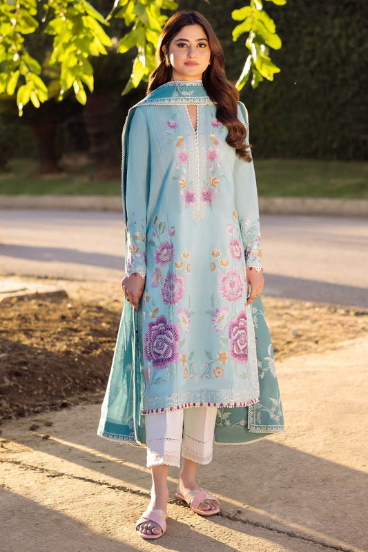Zaha | Lawn 24 | GIZEM (ZL24-14 B) - Ladies Clothes - Maria Faisal