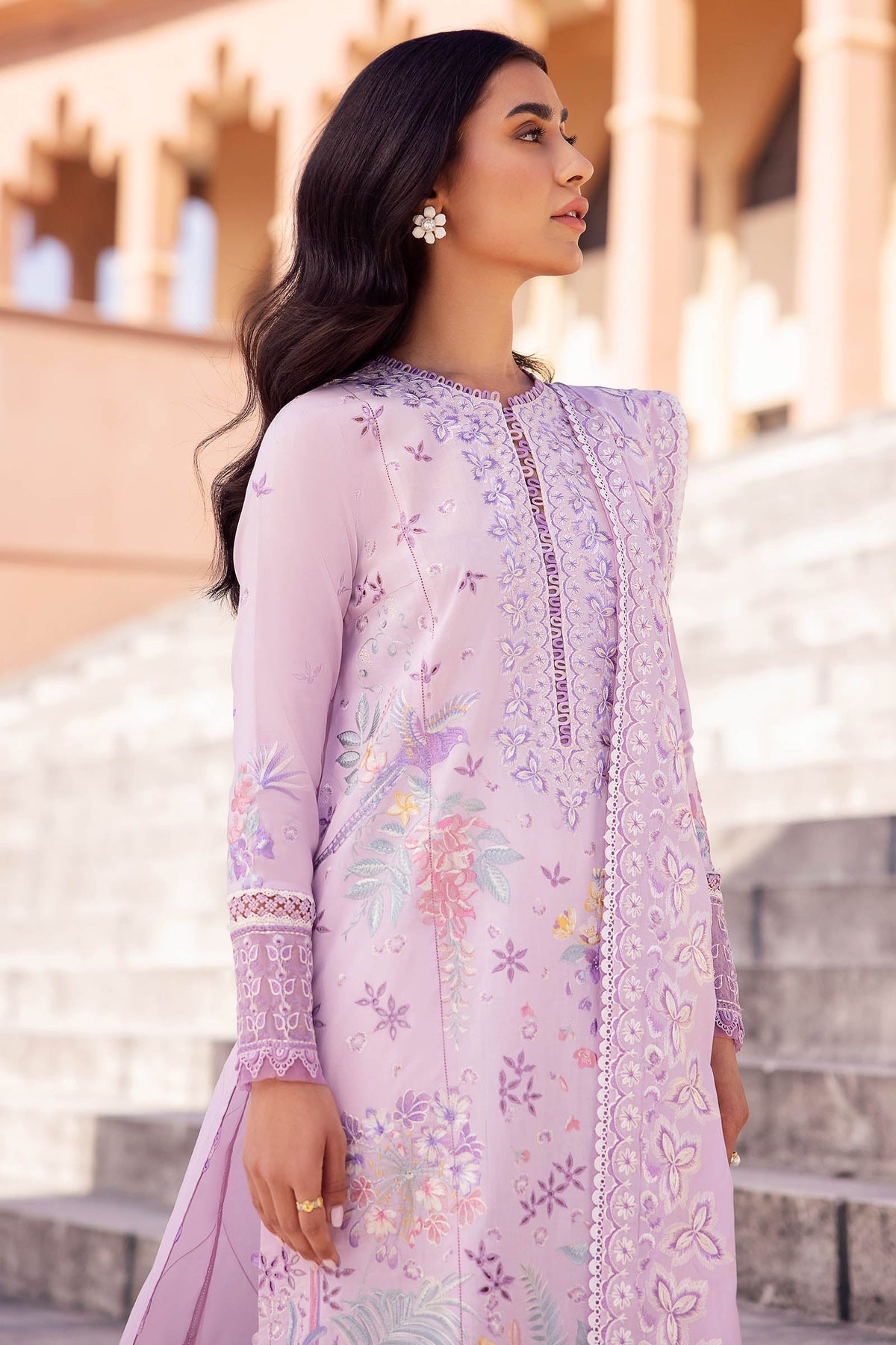 Zaha | Lawn 24 | ELA (ZL24-01 A) - Ladies Clothes 
