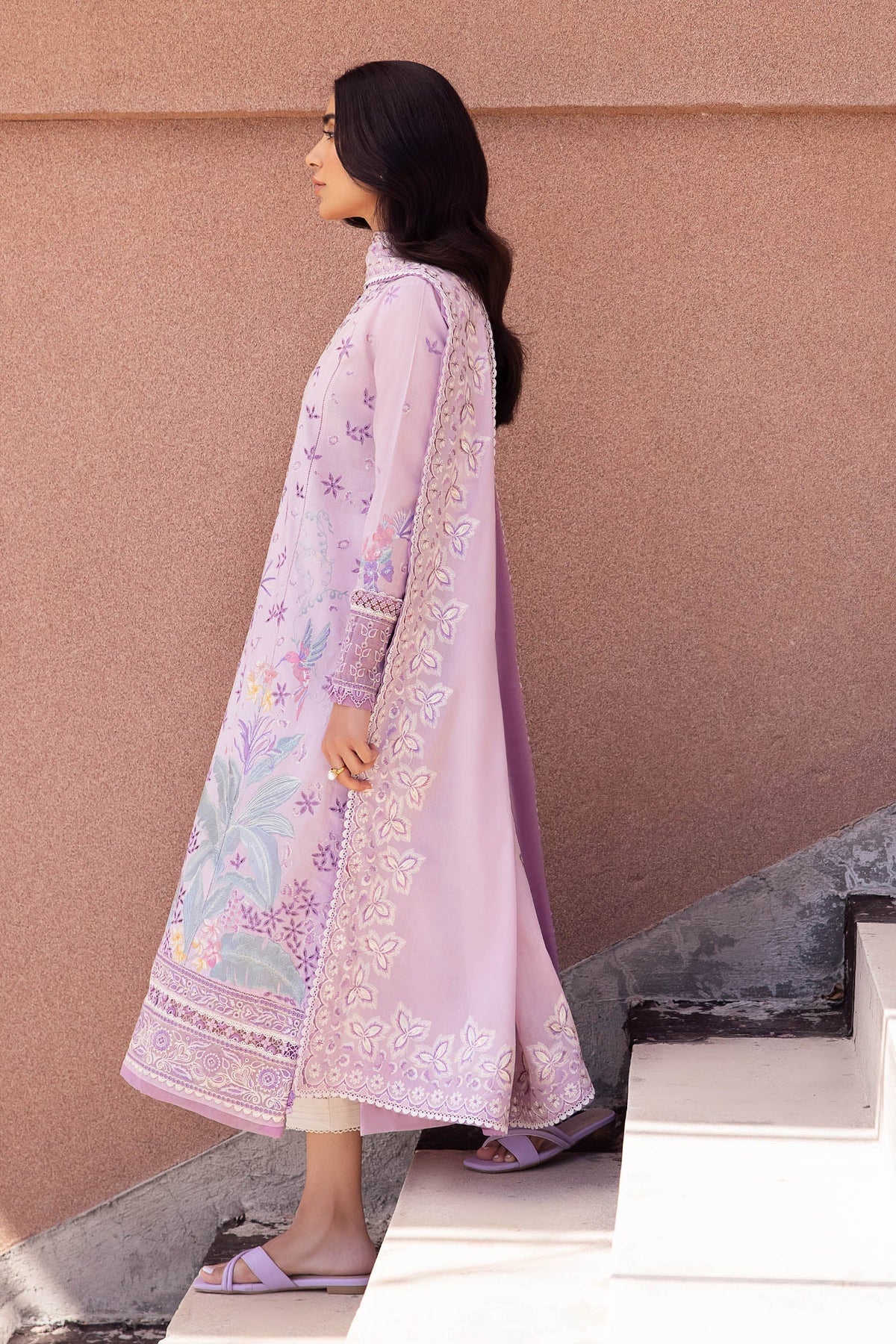 Zaha | Lawn 24 | ELA (ZL24-01 A) - Ladies Clothes 