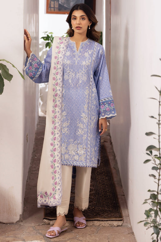 Zaha | Lawn 24 | NARINA (ZL24-15 B) - Ladies Clothes - Maria Faisal