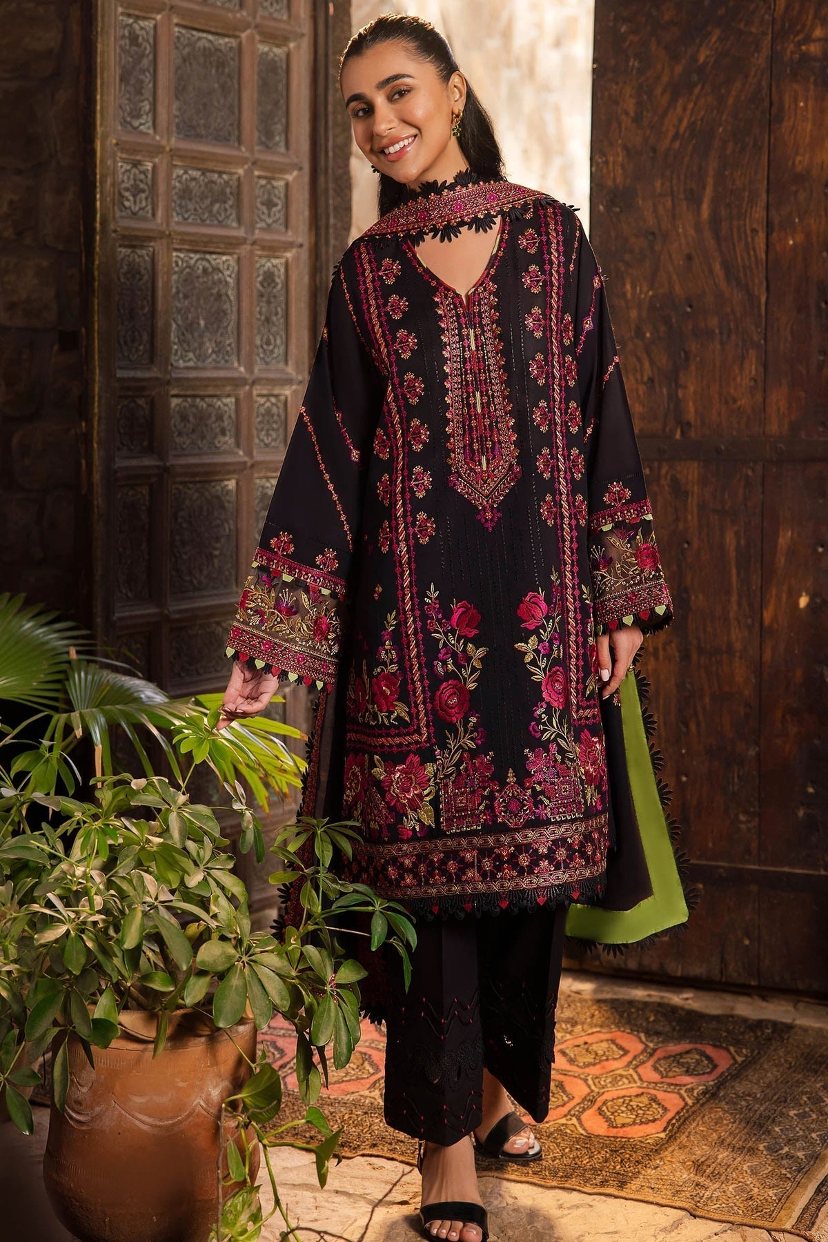 Zaha | Lawn 24 | ZEL (ZL24-08 B) - Ladies Clothes - Maria Faisal