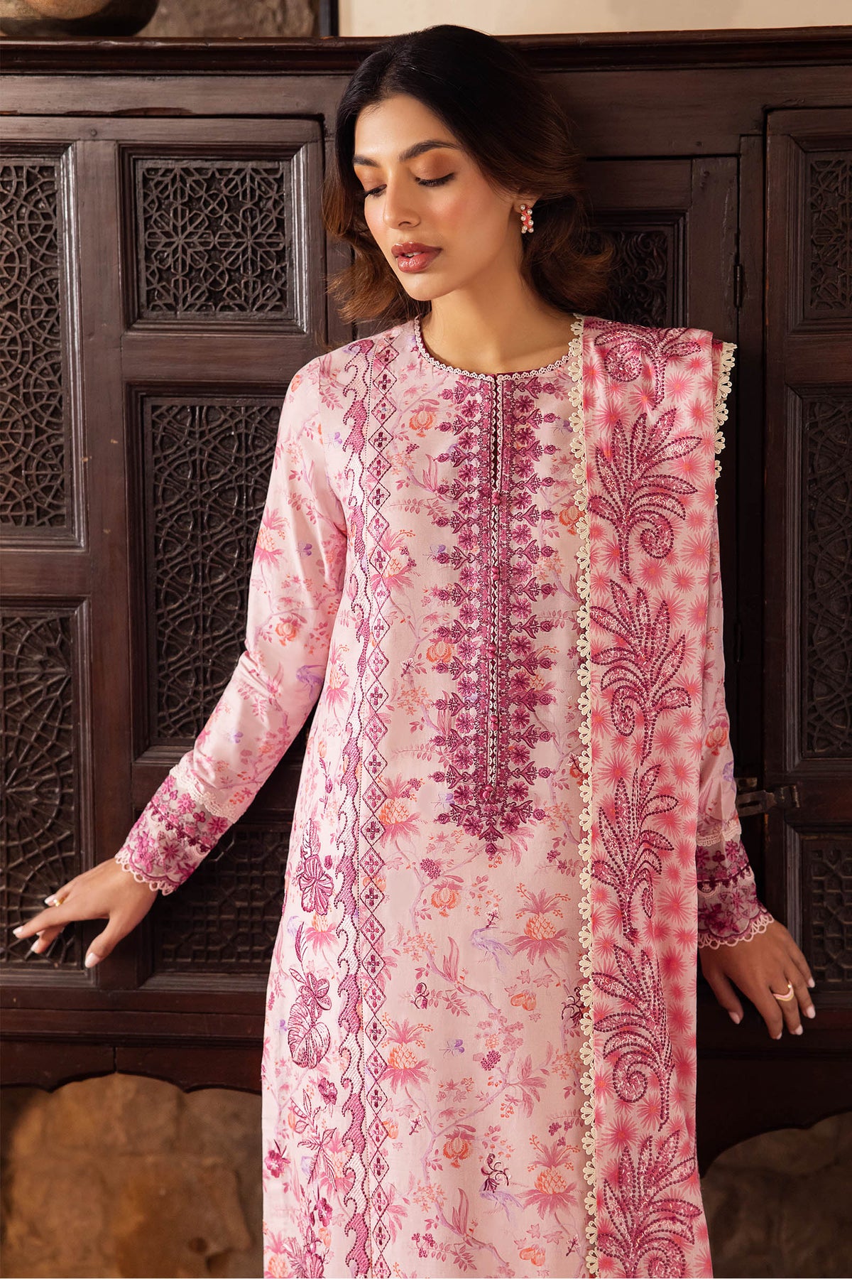 Zaha | Lawn 24 | SENA (ZL24-10 B) - Ladies Clothes - Maria Faisal