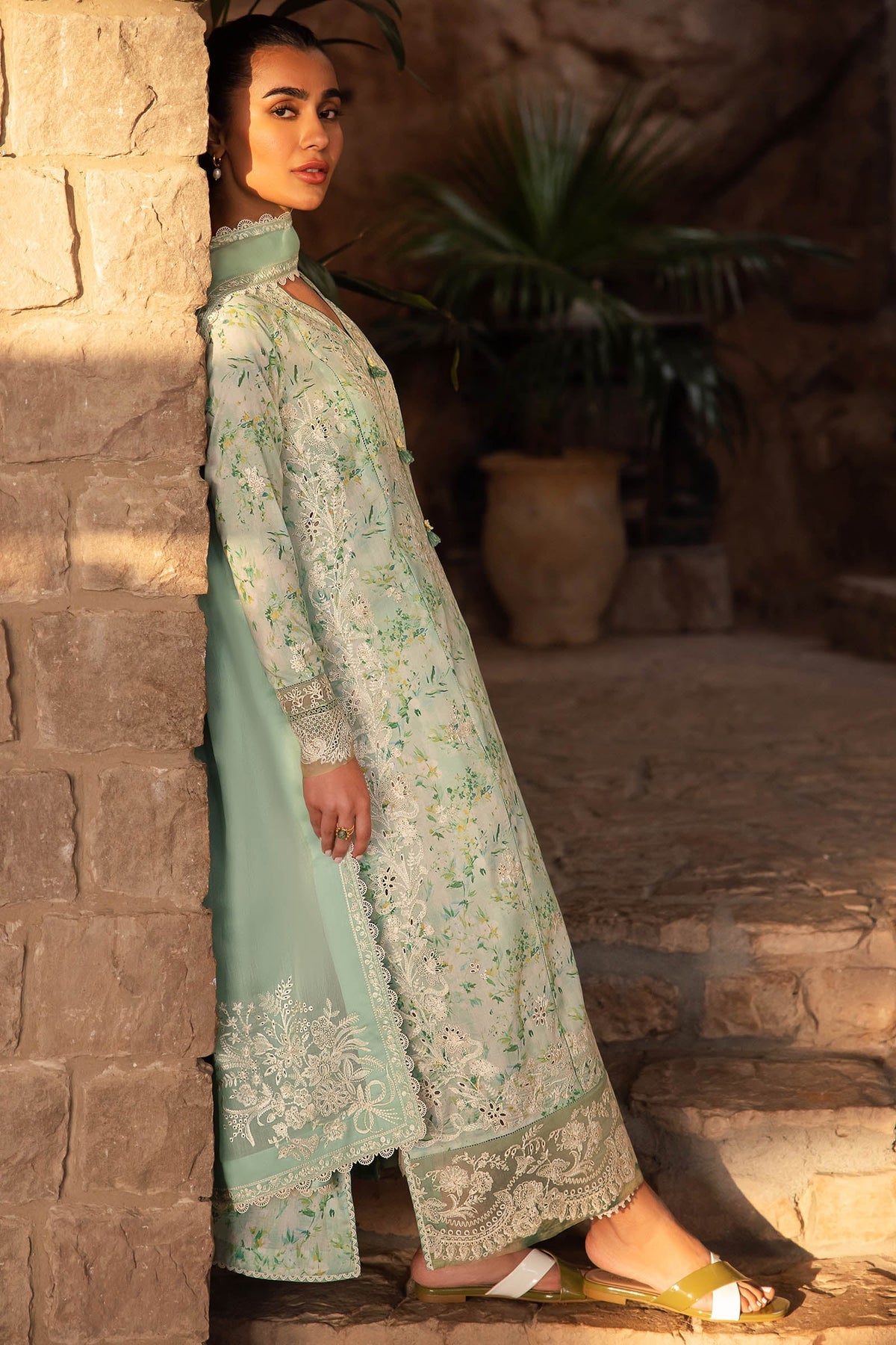 Zaha | Lawn 24 | SEZEM (ZL24-13 B) - Ladies Clothes - Maria Faisal
