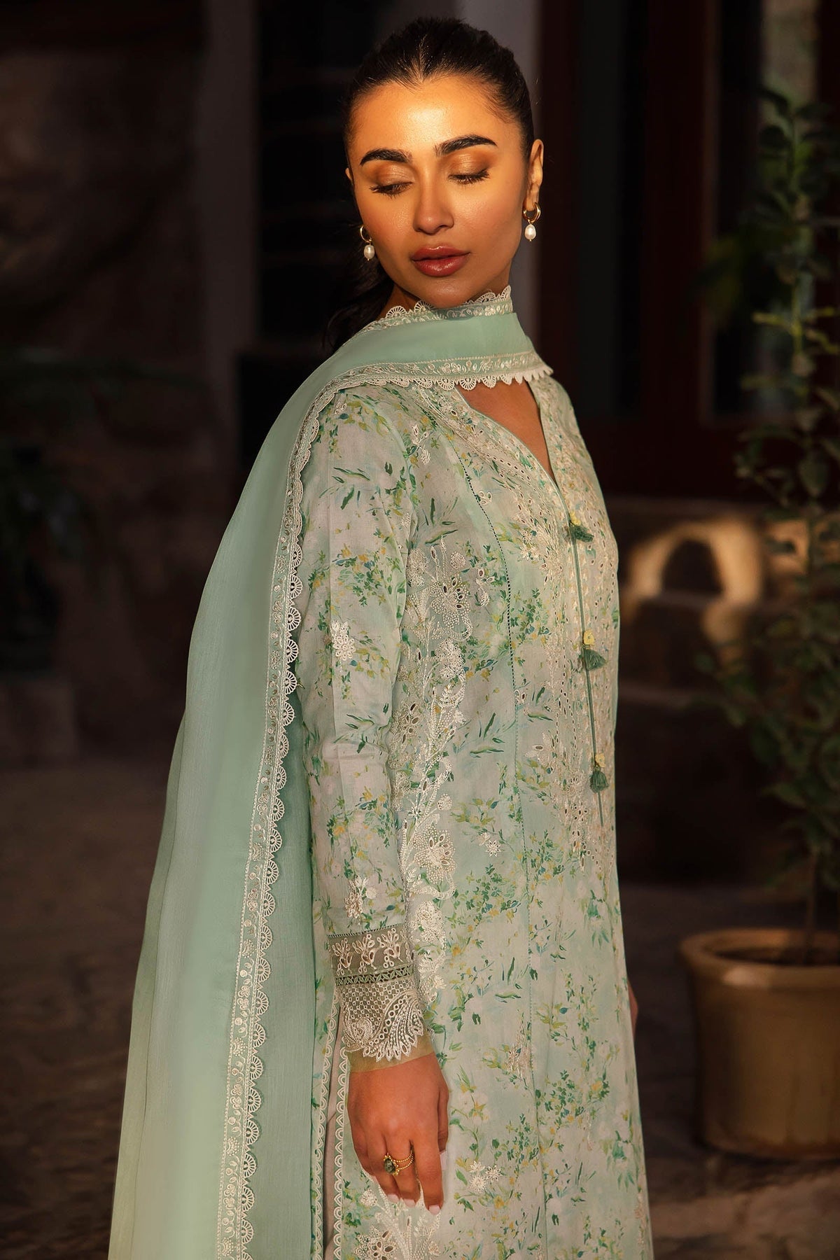 Zaha | Lawn 24 | SEZEM (ZL24-13 B) - Ladies Clothes - Maria Faisal