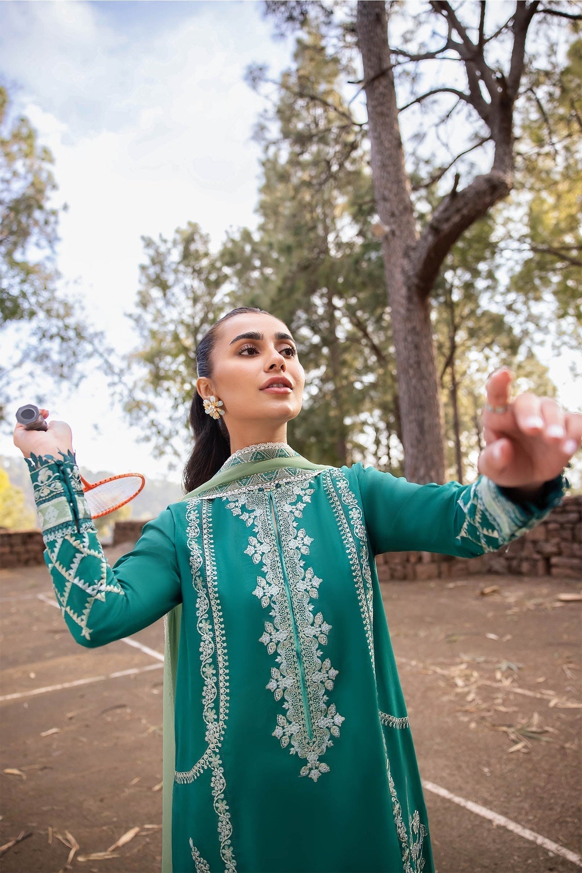 Zaha | Lawn 24 | VEJAH (ZL24-11 B) - Ladies Clothes - Maria Faisal