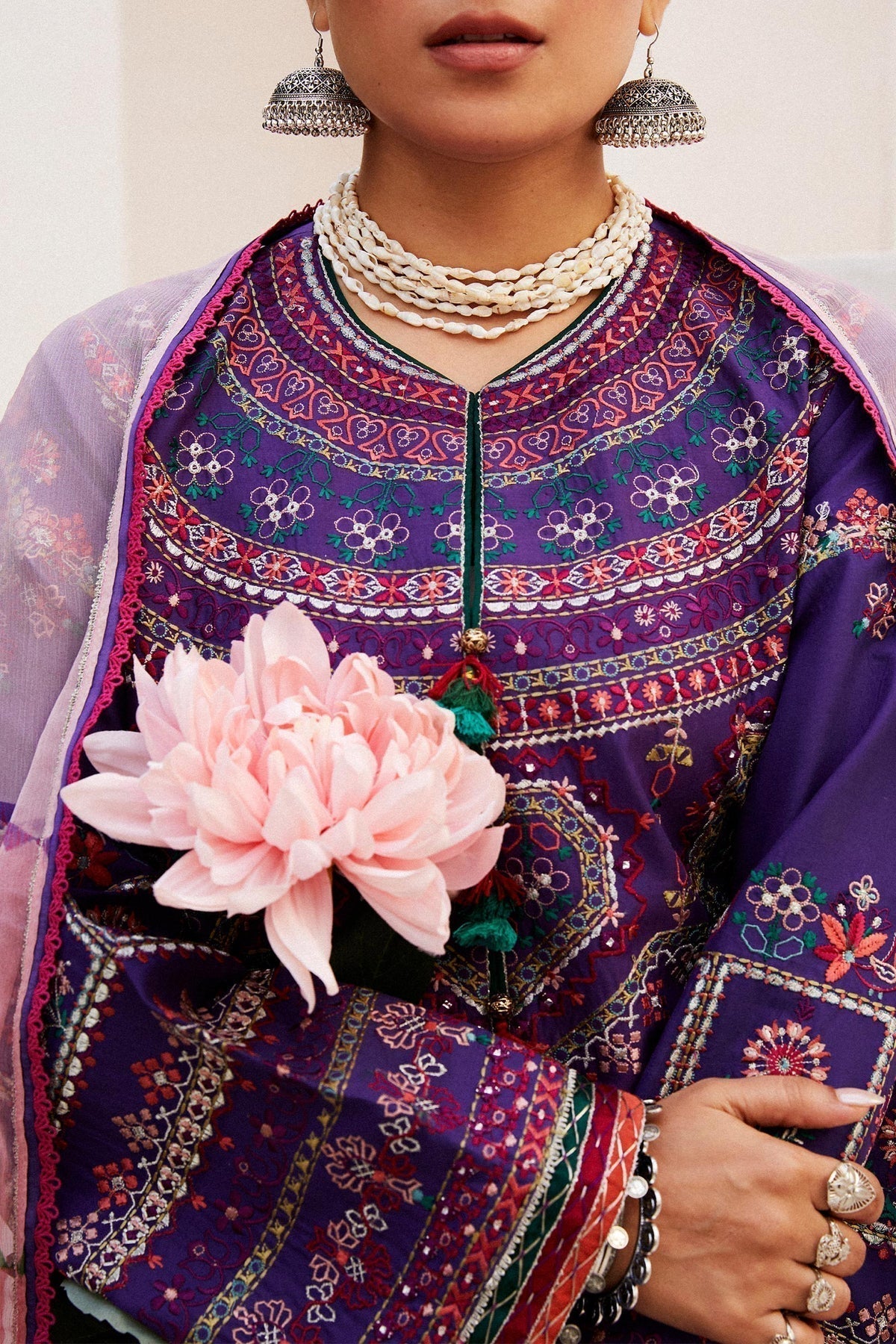 Zara Shahjahan | Luxury Lawn 24 | LAMIA-7B - Ladies Clothes - Maria Faisal