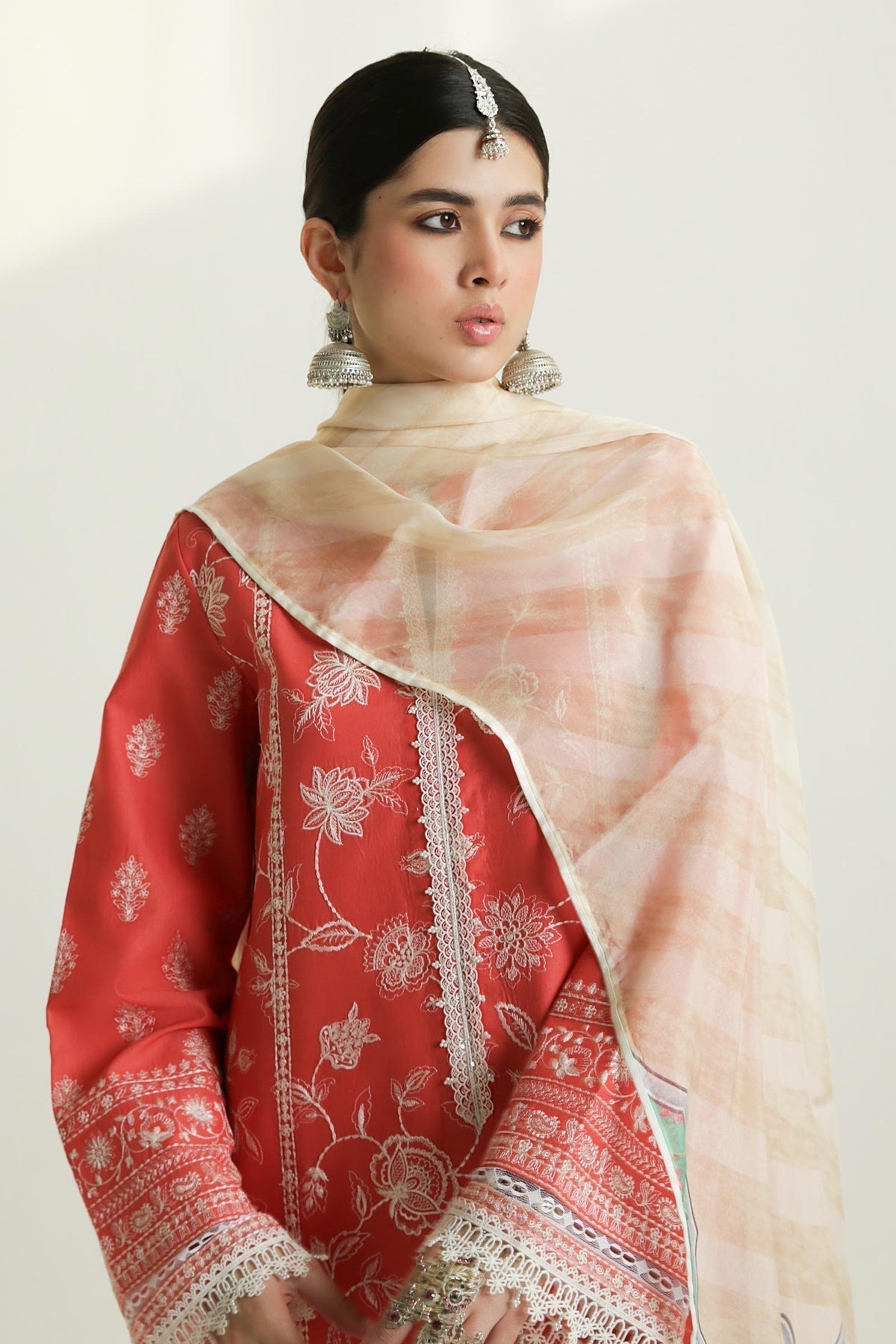 Zara Shahjahan | Luxury Lawn 24 | MAHI-1A - Ladies Clothes - Maria Faisal