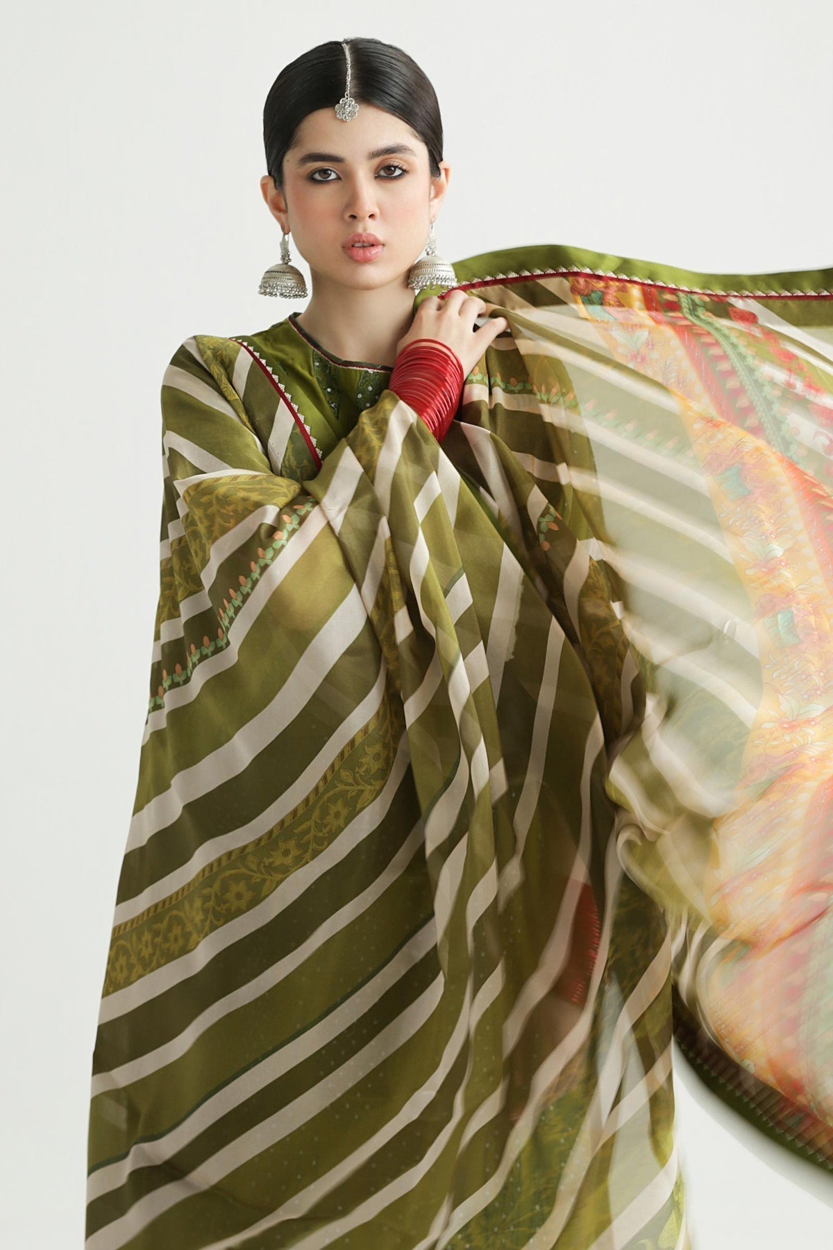 Zara Shahjahan | Luxury Lawn 24 | AAINA-8B - Ladies Clothes - Maria Faisal