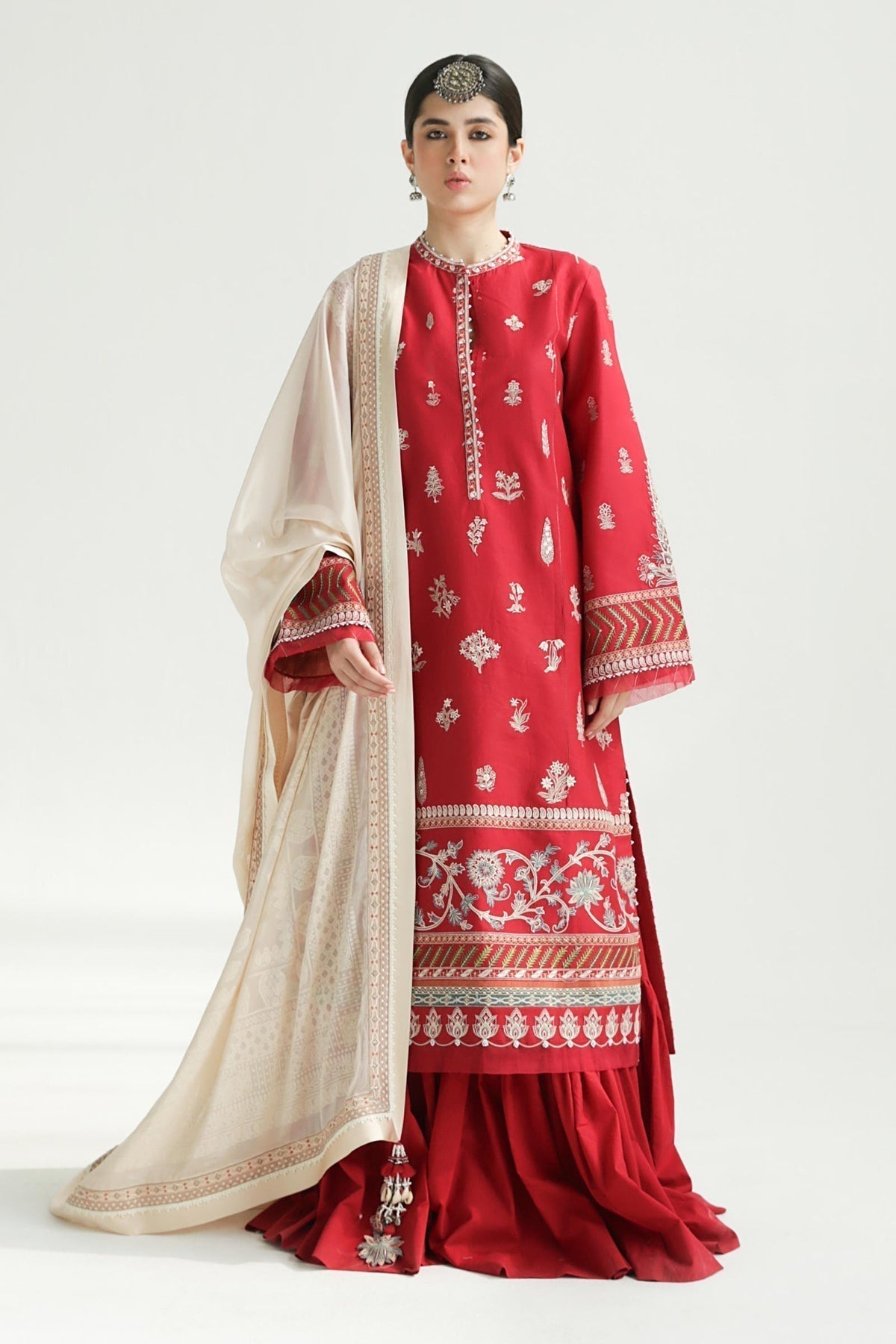 Zara Shahjahan | Luxury Lawn 24 | MYRA-14A - Ladies Clothes - Maria Faisal