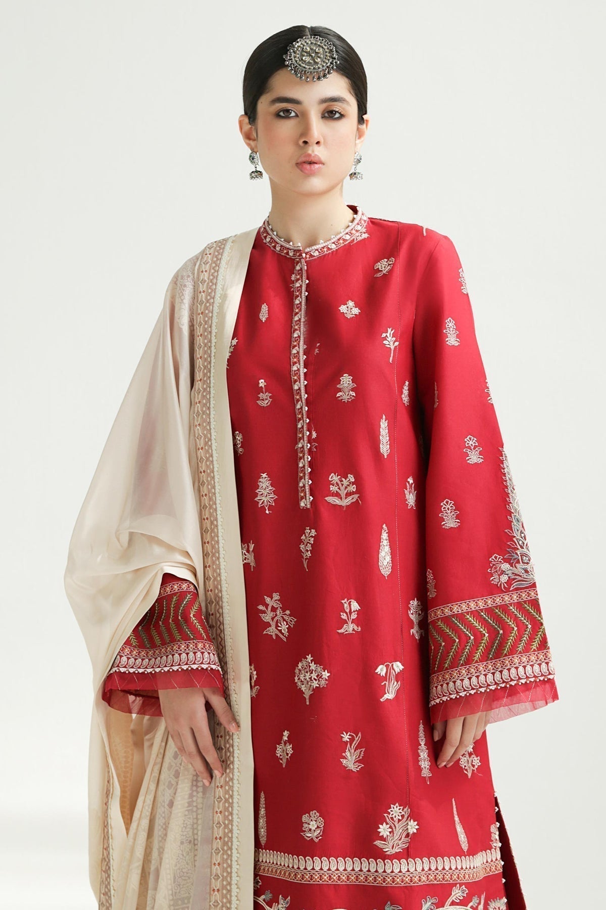 Zara Shahjahan | Luxury Lawn 24 | MYRA-14A - Ladies Clothes - Maria Faisal