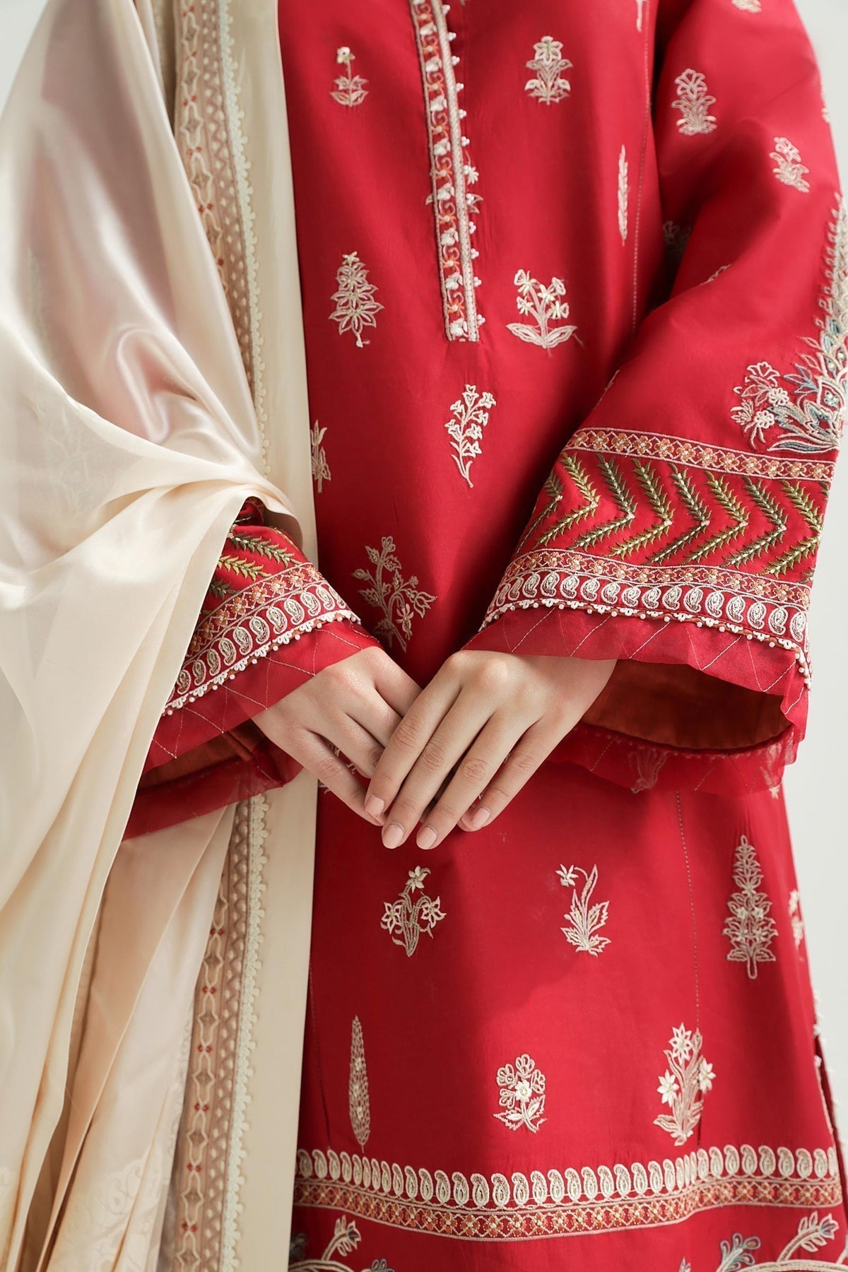 Zara Shahjahan | Luxury Lawn 24 | MYRA-14A - Ladies Clothes - Maria Faisal