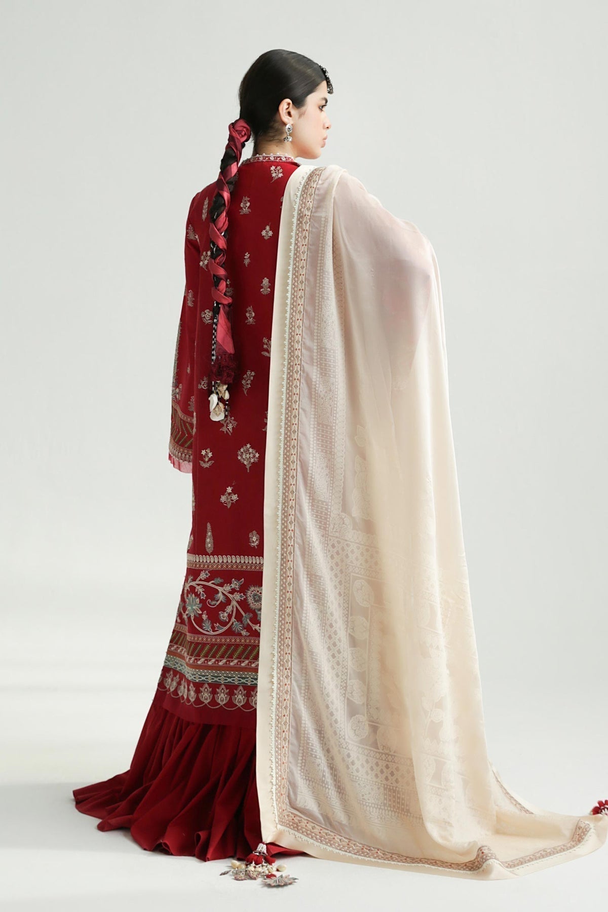 Zara Shahjahan | Luxury Lawn 24 | MYRA-14A - Ladies Clothes - Maria Faisal