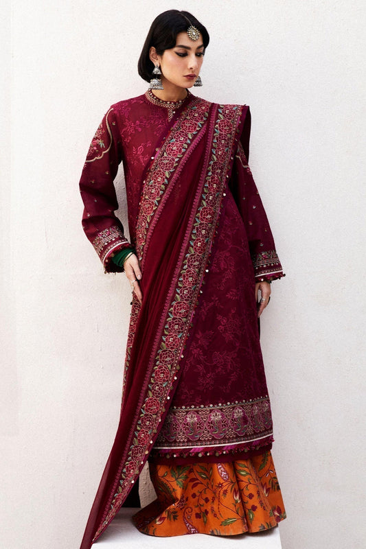 Zara Shahjahan | Luxury Lawn 24 | PARSA-9A - Ladies Clothes - Maria Faisal
