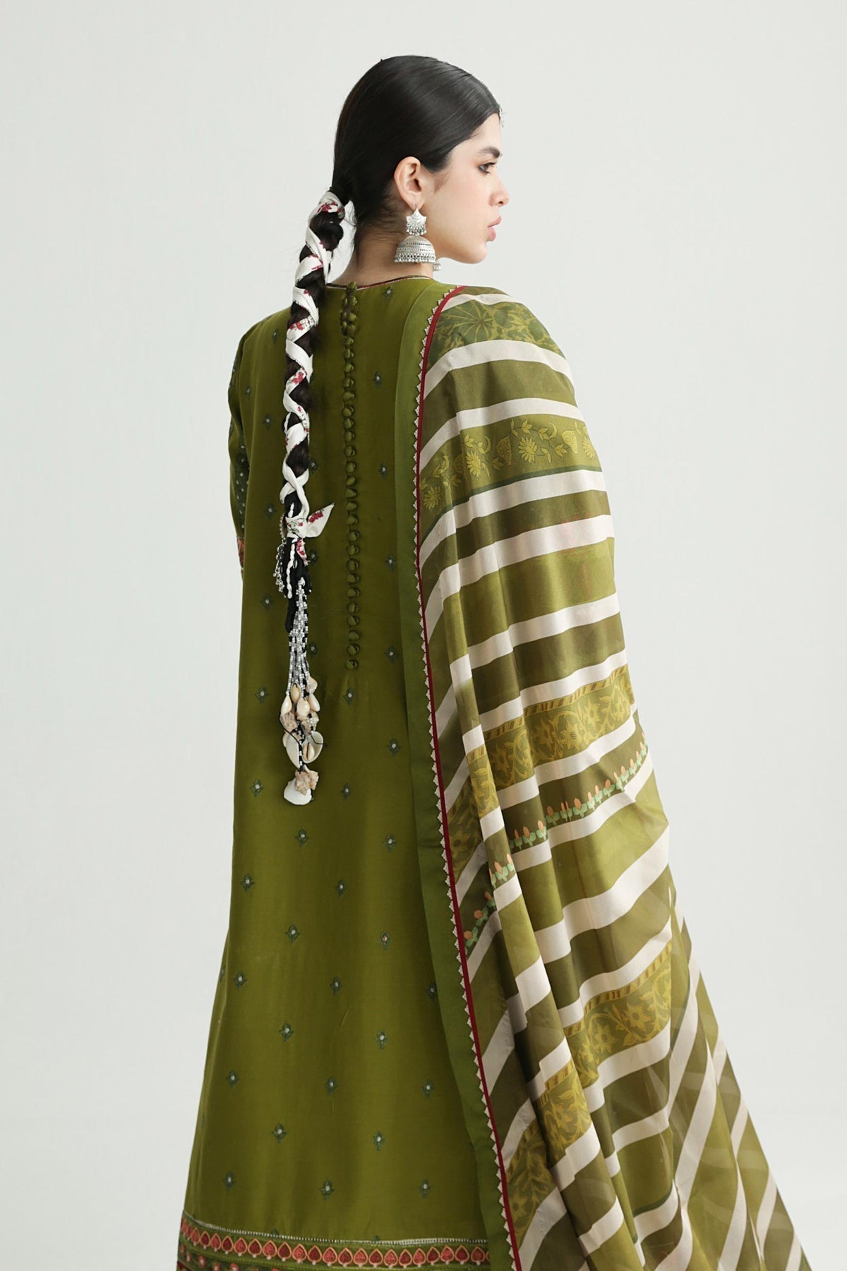 Zara Shahjahan | Luxury Lawn 24 | AAINA-8B - Ladies Clothes - Maria Faisal