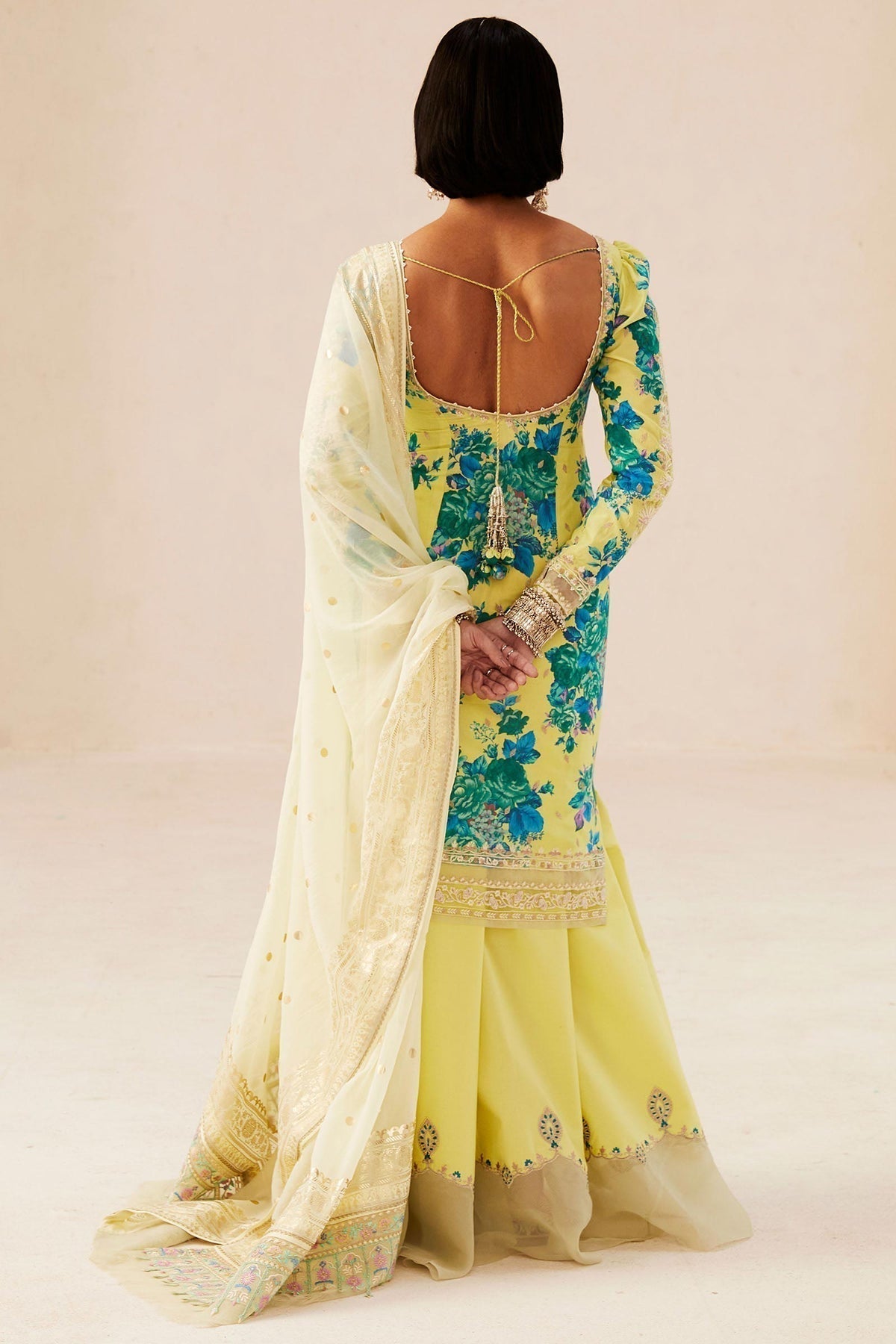 Zara Shahjahan | Luxury Lawn 24 | PHOOL KARI-13A - Ladies Clothes - Maria Faisal