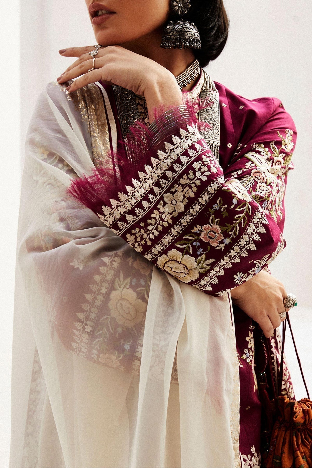 Zara Shahjahan | Luxury Lawn 24 | SIFFA-4A - Ladies Clothes - Maria Faisal