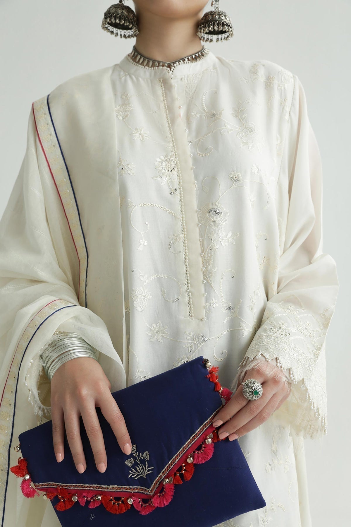 Zara Shahjahan | Luxury Lawn 24 | DEENA-12B - Ladies Clothes - Maria Faisal