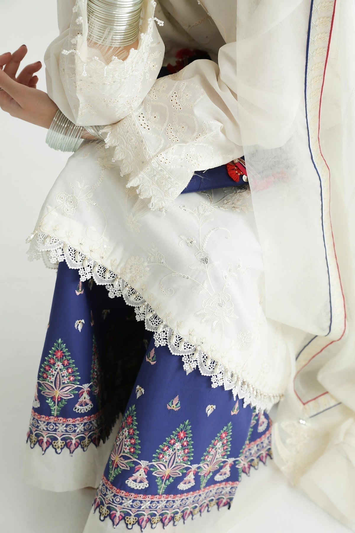 Zara Shahjahan | Luxury Lawn 24 | DEENA-12B - Ladies Clothes - Maria Faisal