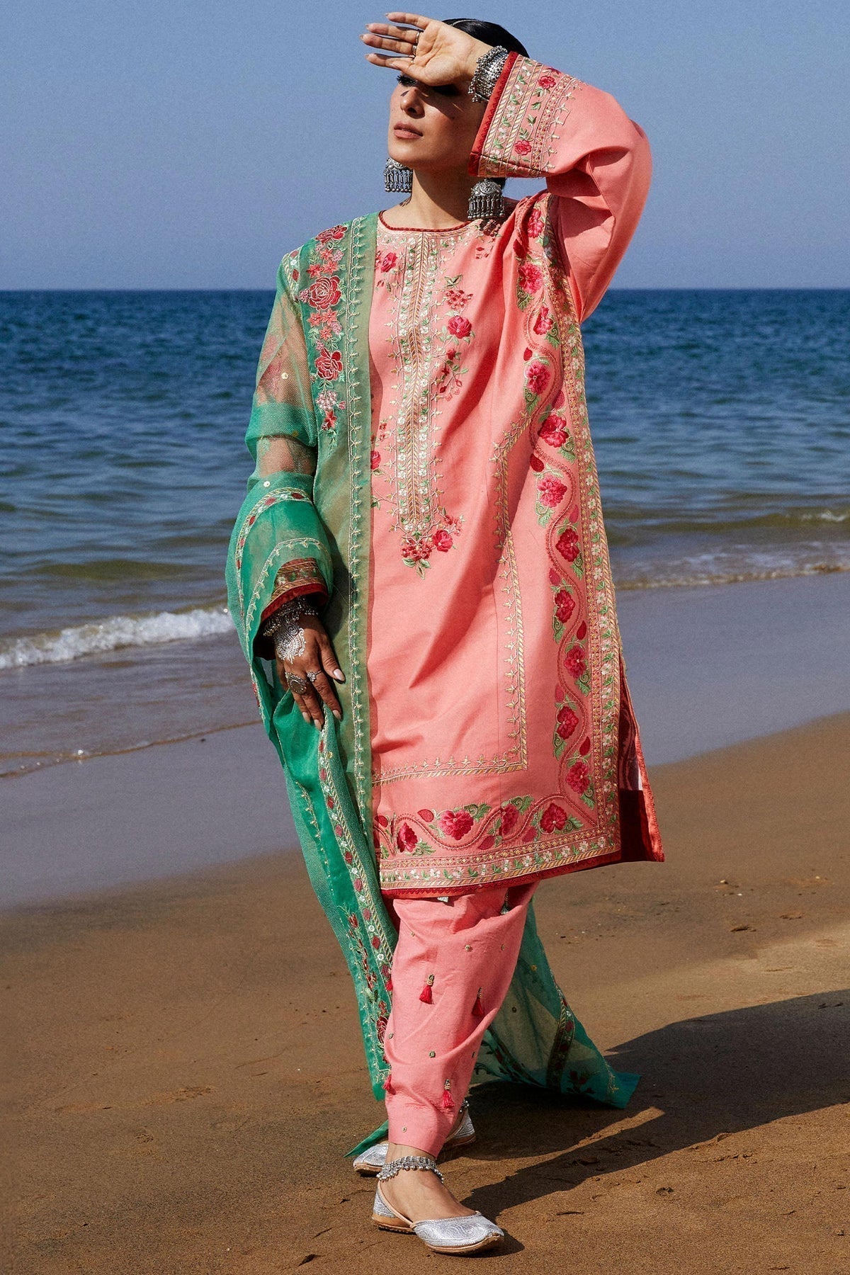 Zara Shahjahan | Luxury Lawn 24 | JIYA-6A - Luxury - Maria Faisal