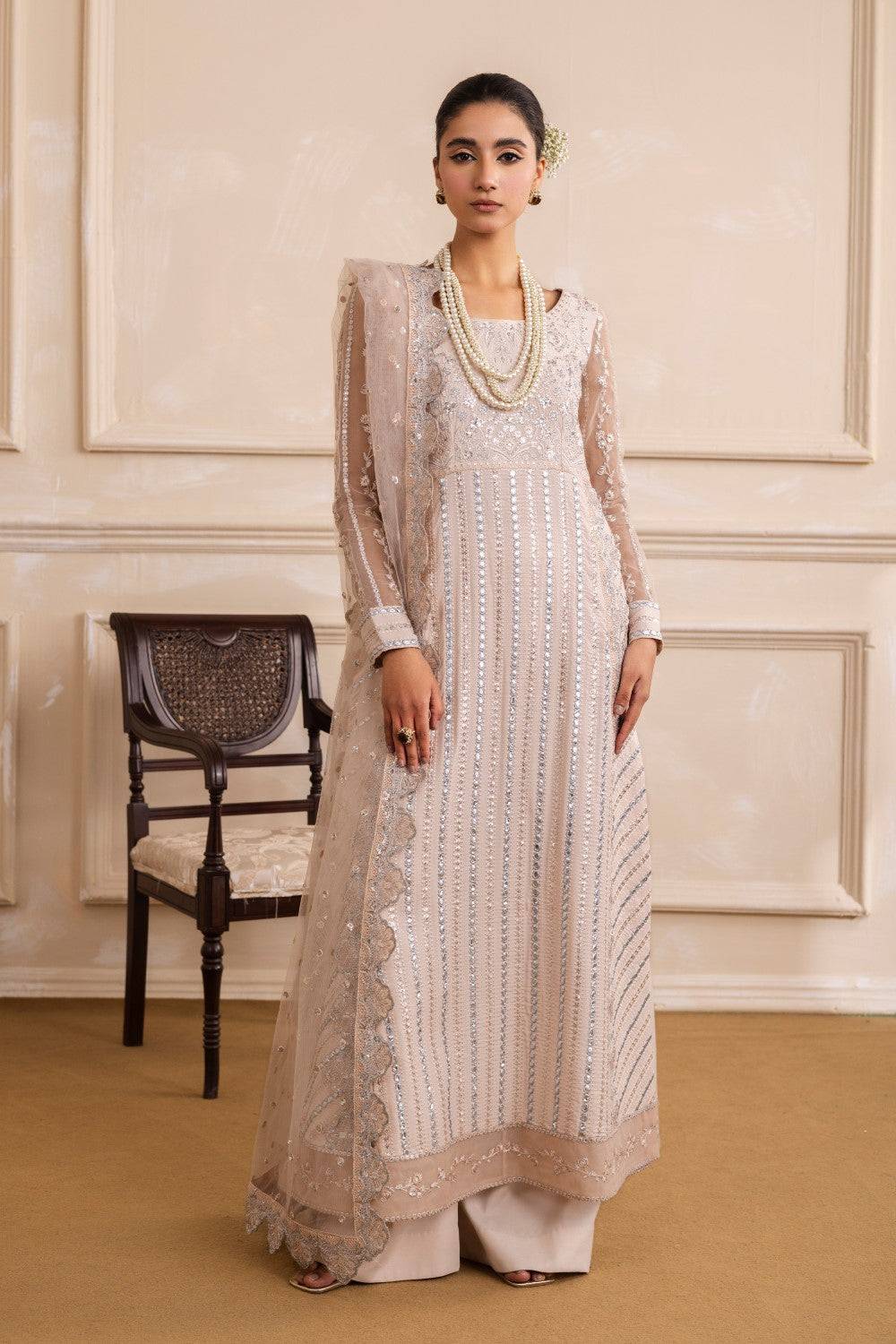 Maryum N Maria | Izara Formals | ZAYNA - MW40037 by Maria Faisal - Registered Vendor of : Maryum N Maria - type : Ladies Clothes - 100% original wedding dresses